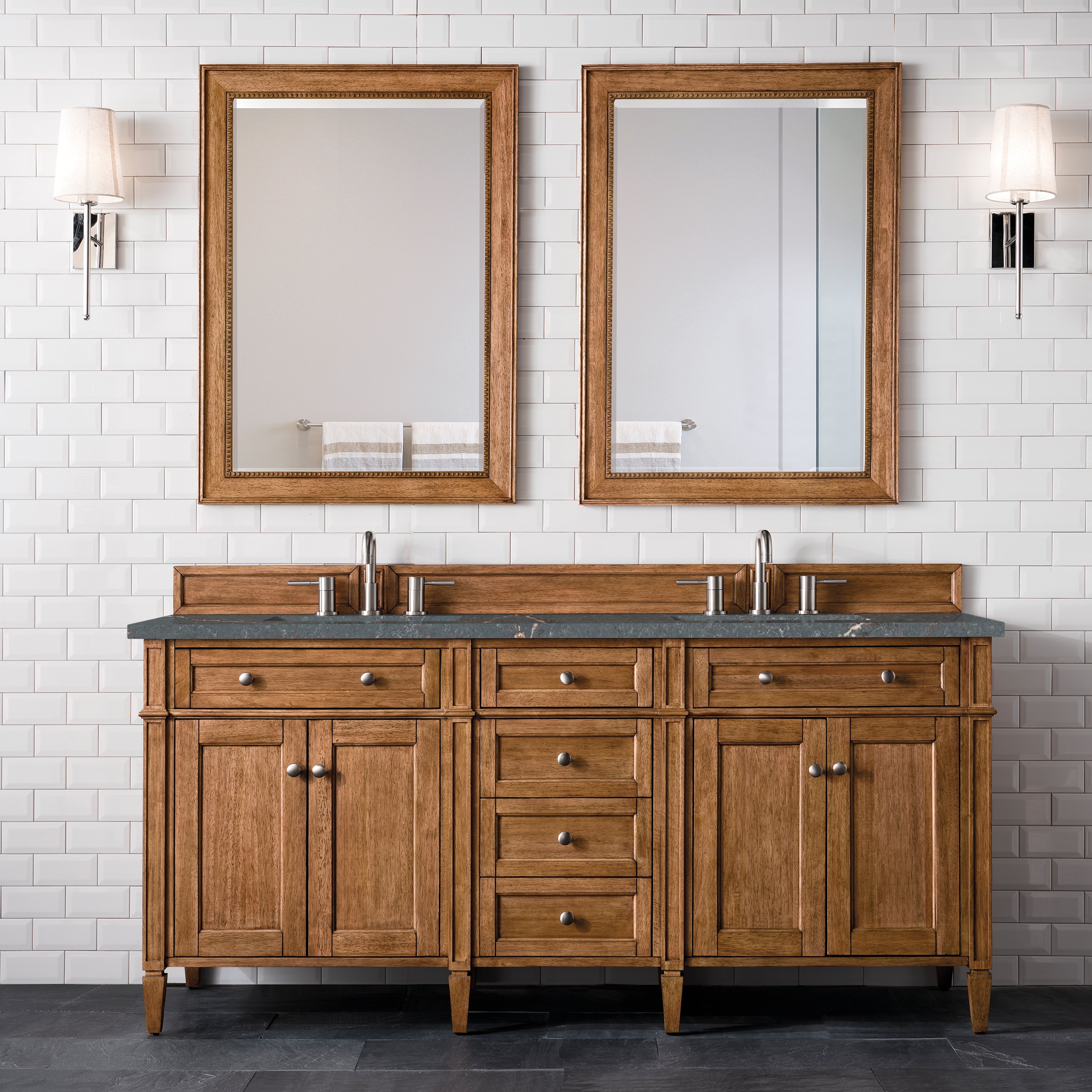 Saddle Brown / Parisien Bleu - 3 Faucet Holes