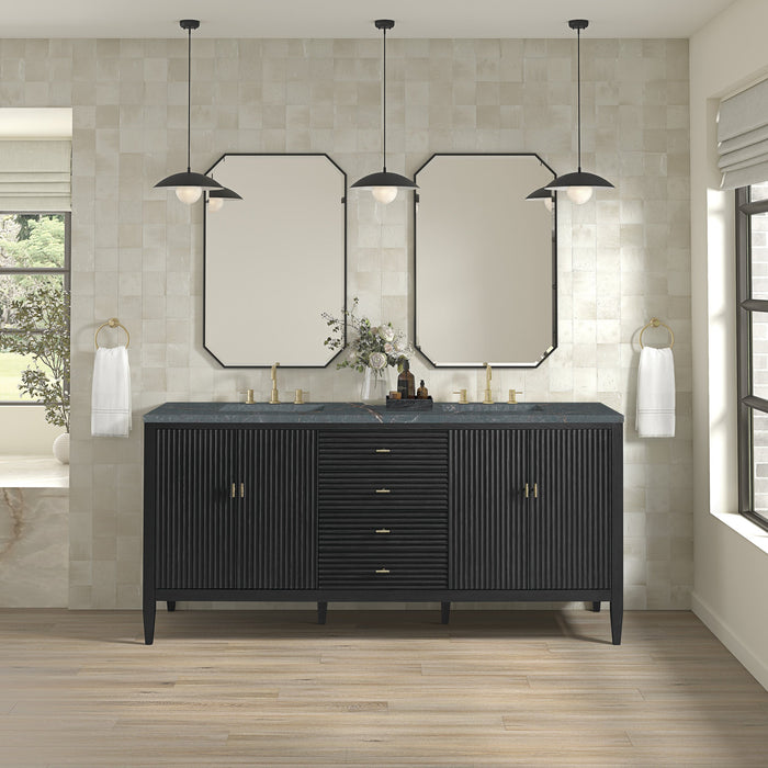 Carbon Oak / Parisien Bleu - 3 Faucet Holes