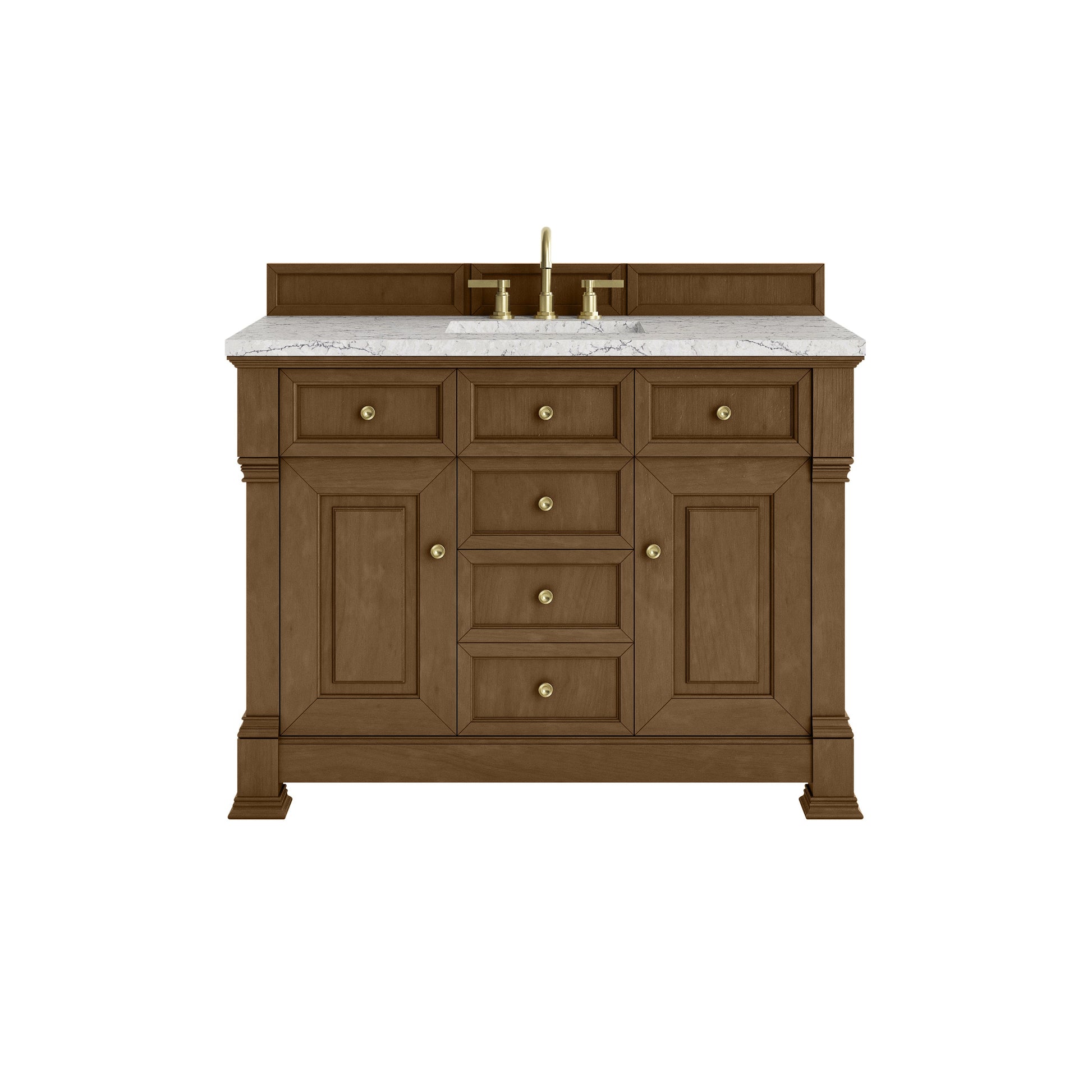 Honey Oak / Eternal Jasmine Pearl - 3 Faucet Holes