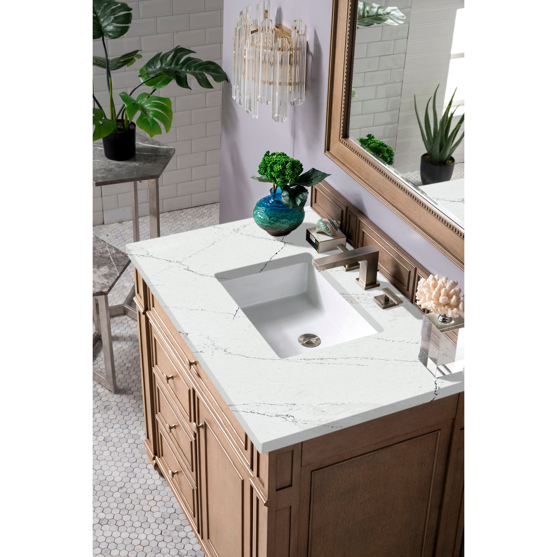 Whitewashed Walnut / Ethereal Noctis - 3 Faucet Holes