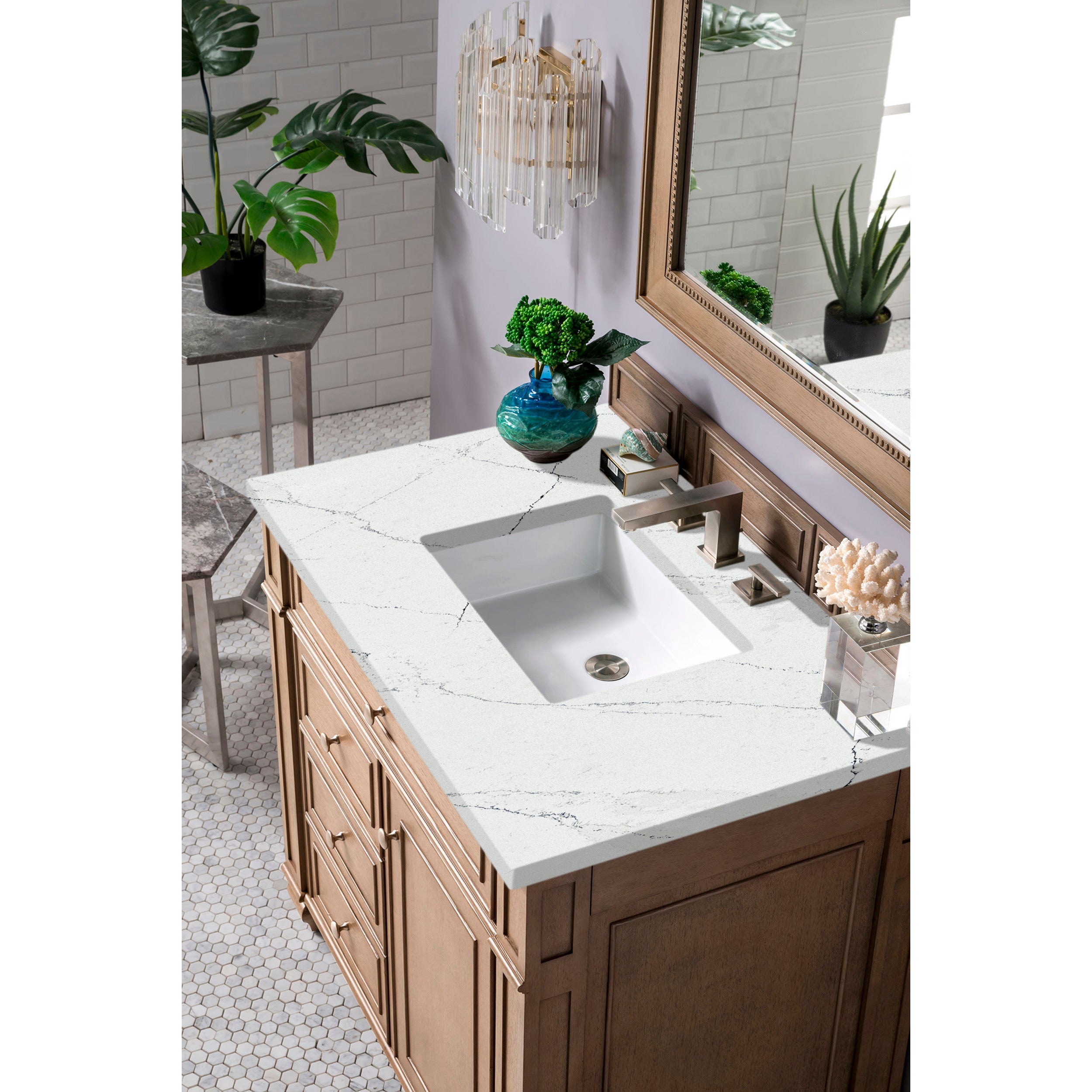 Whitewashed Walnut / Ethereal Noctis - 3 Faucet Holes