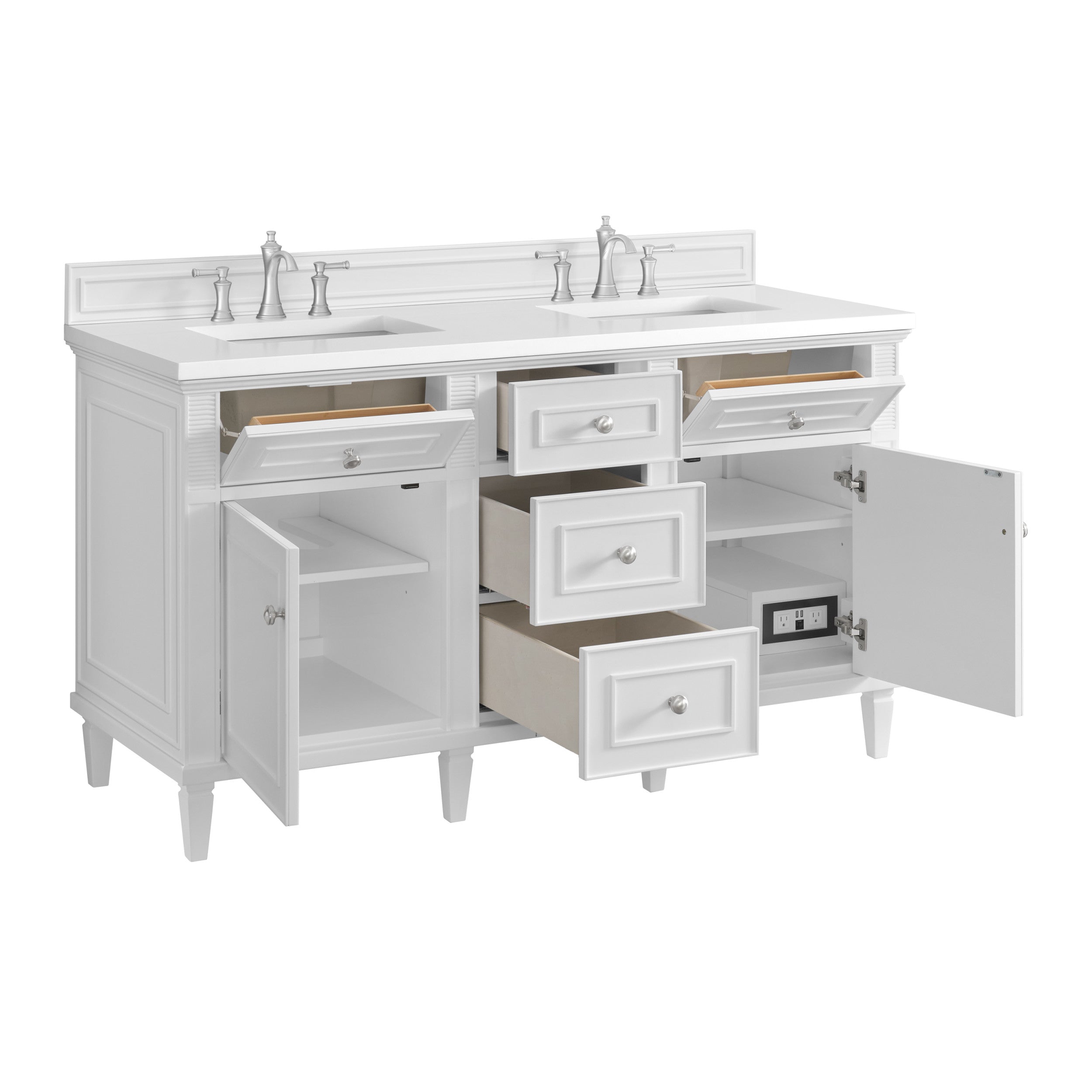 Bright White / White Zeus - 3 Faucet Holes