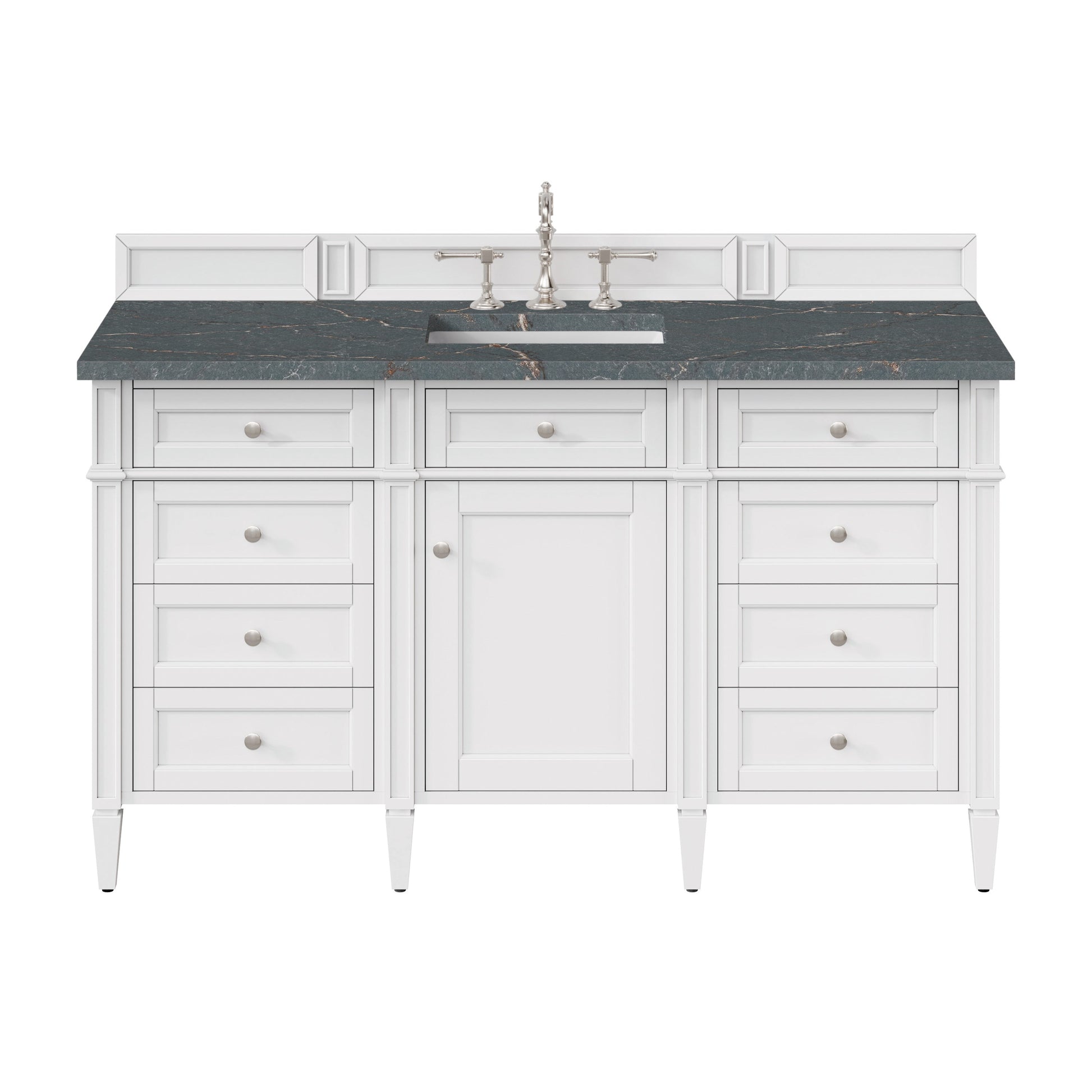 Bright White / Parisien Bleu - 3 Faucet Holes