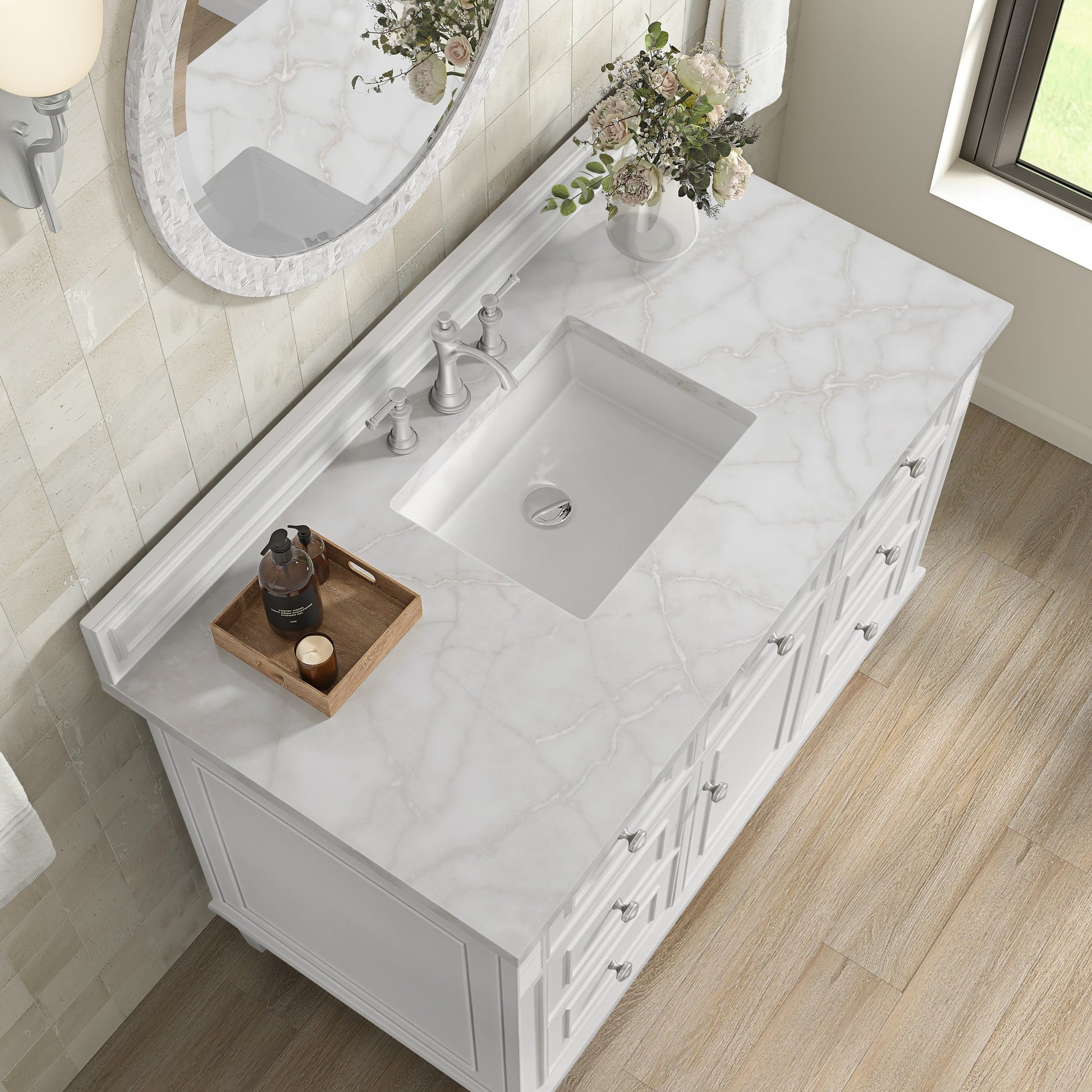 Bright White / White Zeus - 3 Faucet Holes