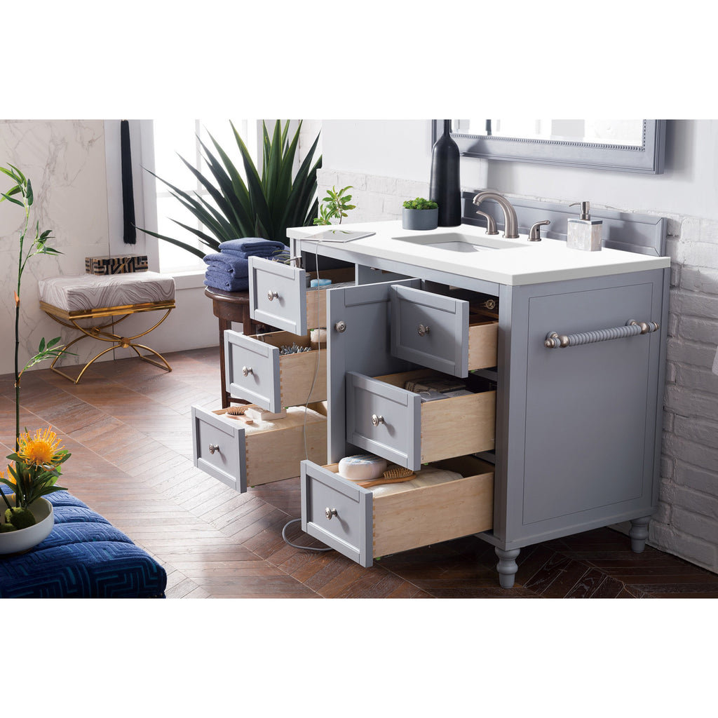 Silver Gray / White Zeus - 3 Faucet Holes