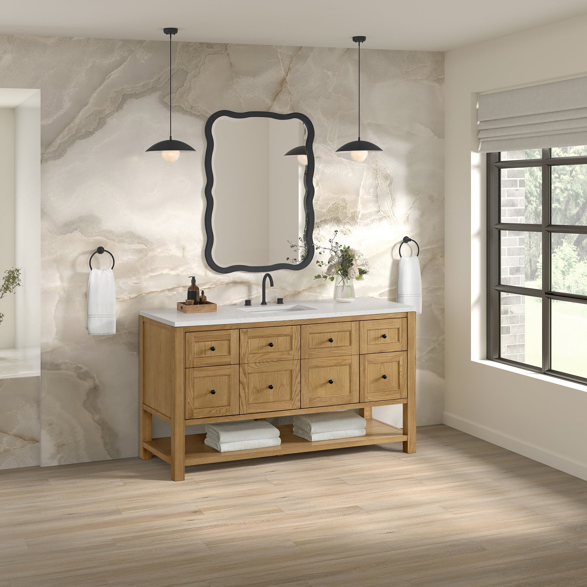 Light Natural Oak / Lime Delight - 3 Faucet Holes