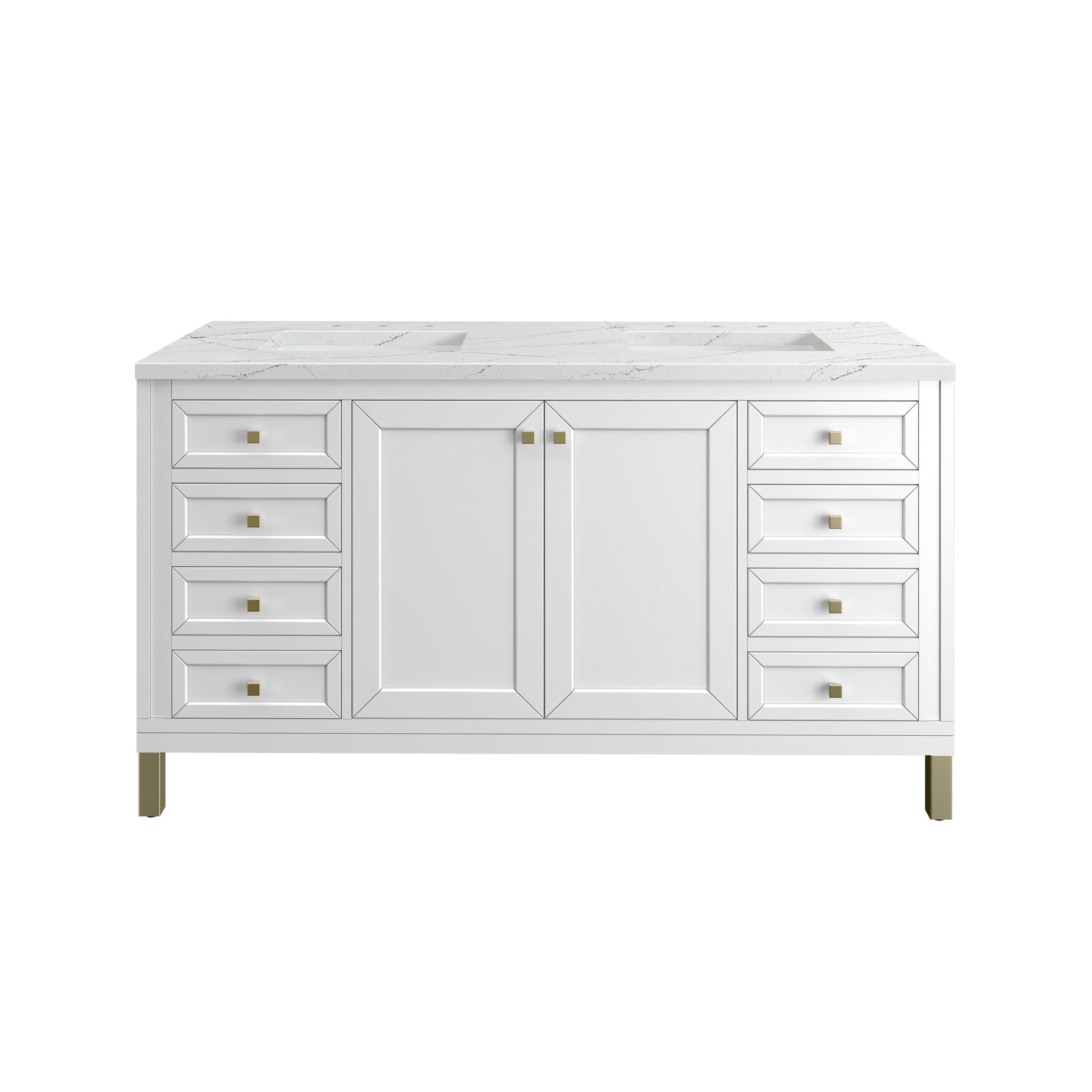 Glossy White / Ethereal Noctis - 3 Faucet Holes