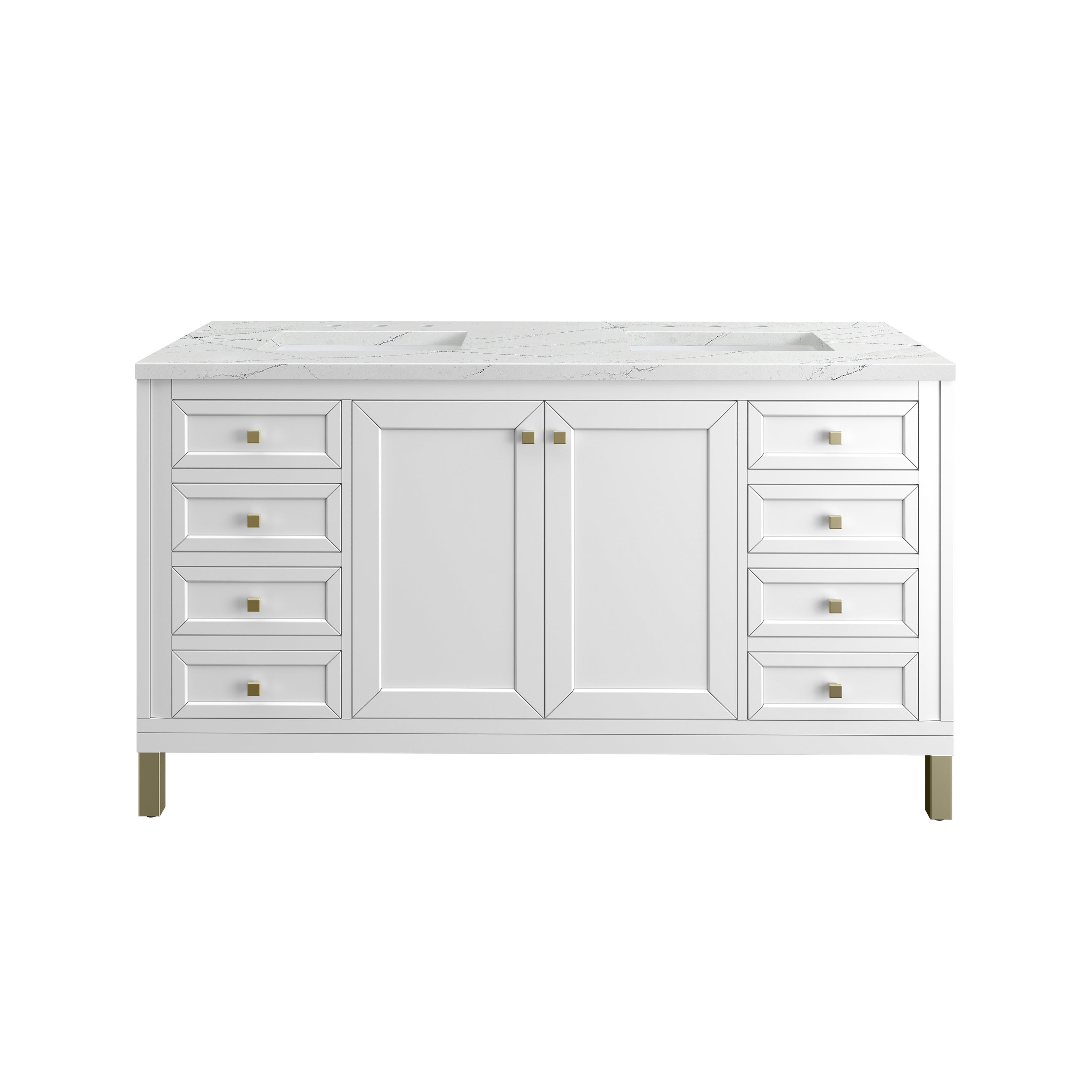 Glossy White / Ethereal Noctis - 3 Faucet Holes
