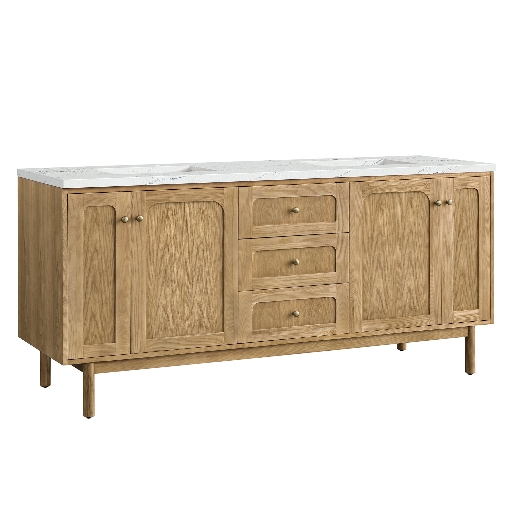 Light Natural Oak / Ethereal Noctis - 3 Faucet Holes