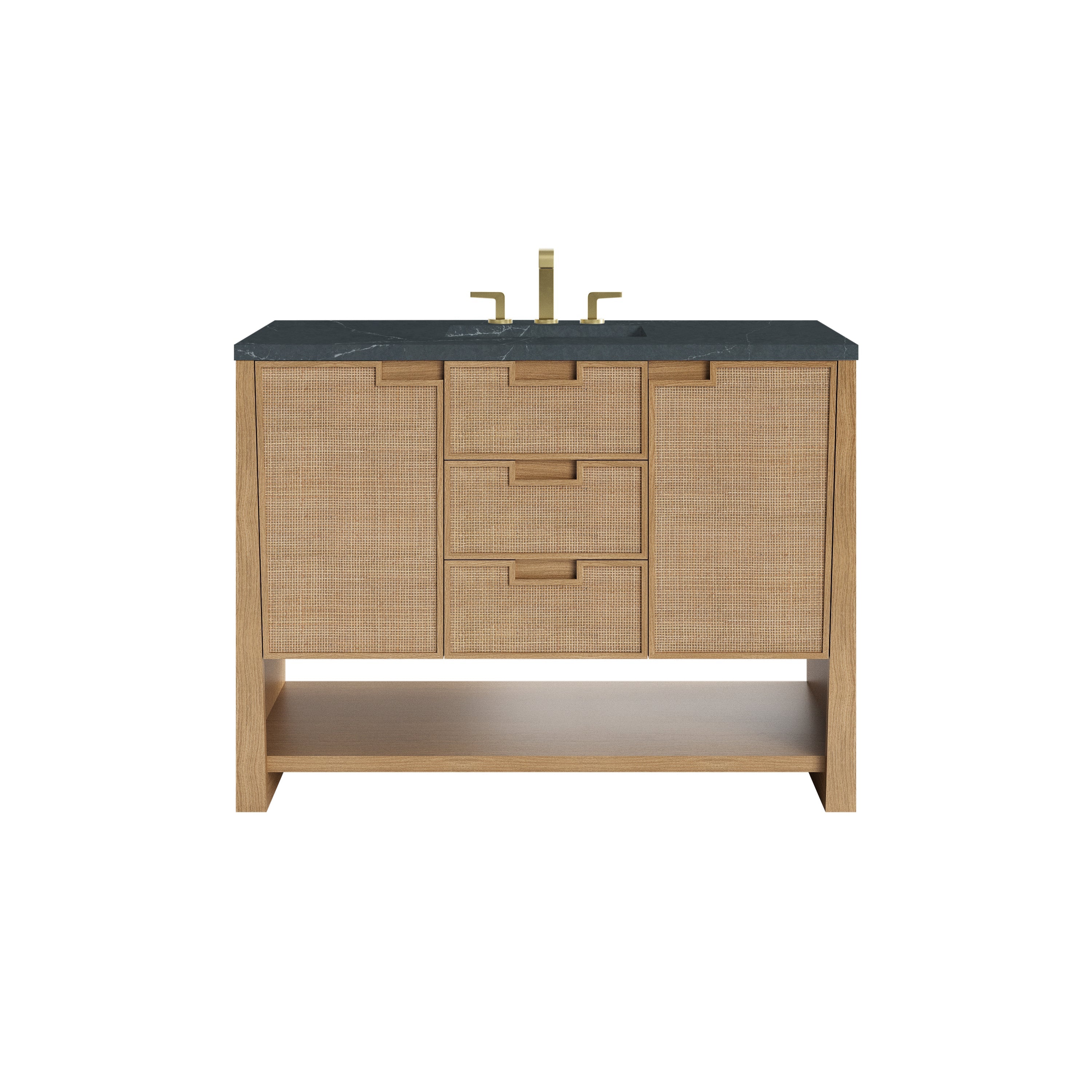 Seaside Oak / Charcoal Soapstone - 3 Faucet Holes
