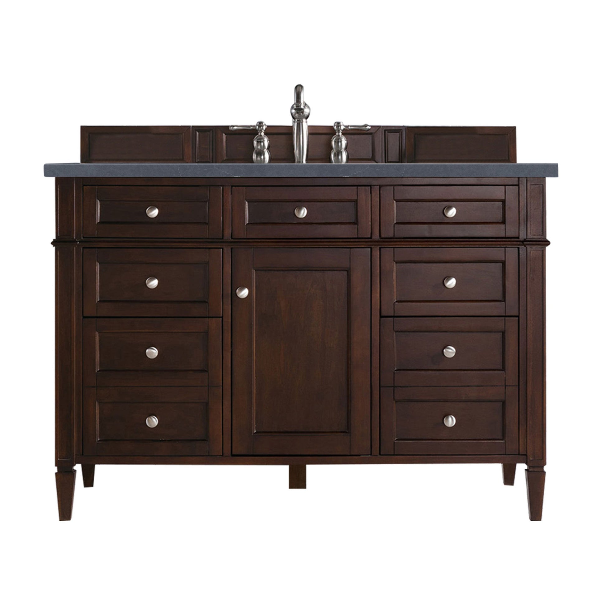Burnished Mahogany / Charcoal Soapstone - 3 Faucet Holes