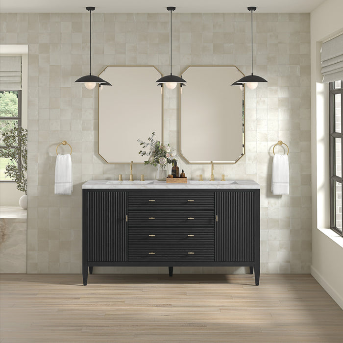 Carbon Oak / Victorian Silver - 3 Faucet Holes