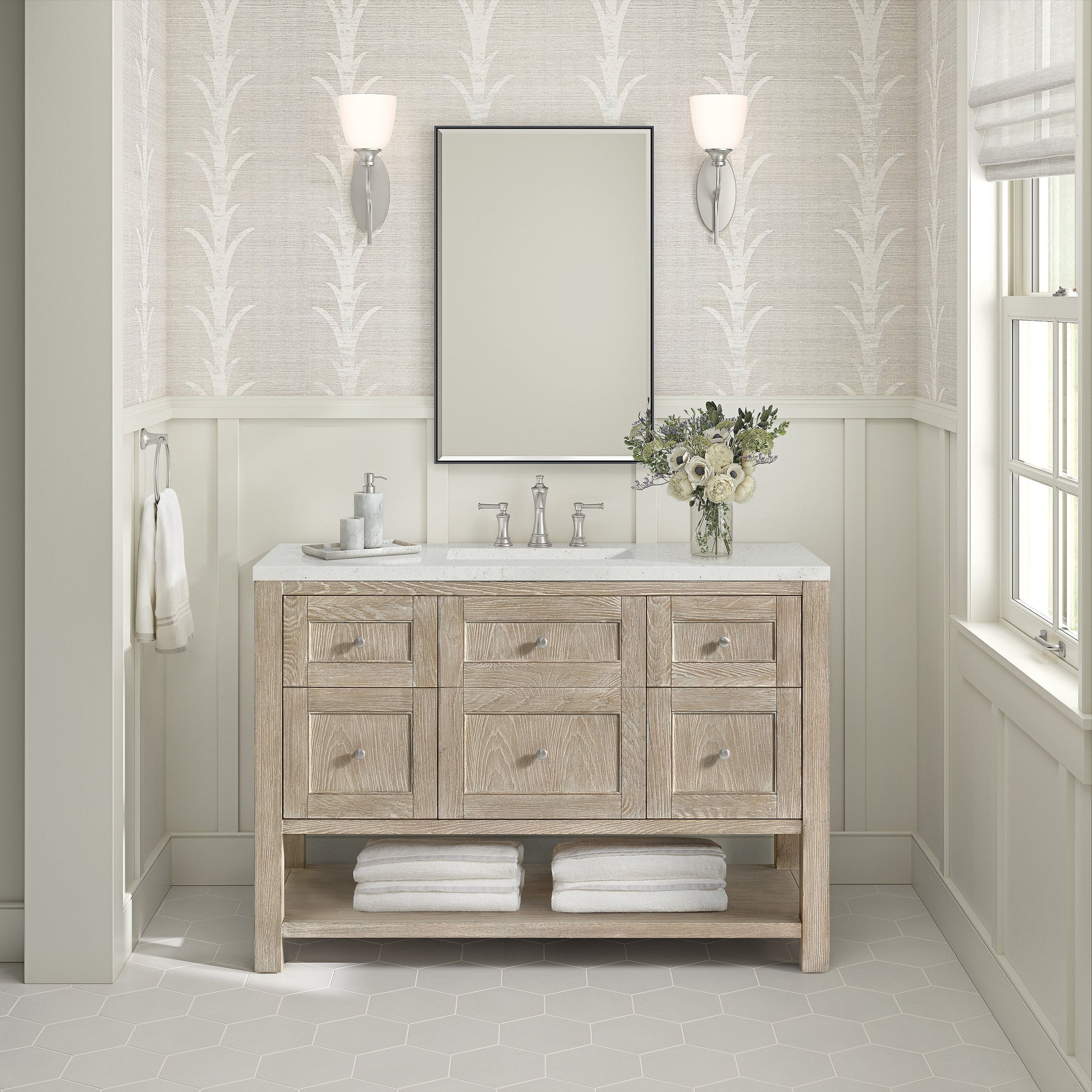 Whitewashed Oak / Lime Delight - 3 Faucet Holes