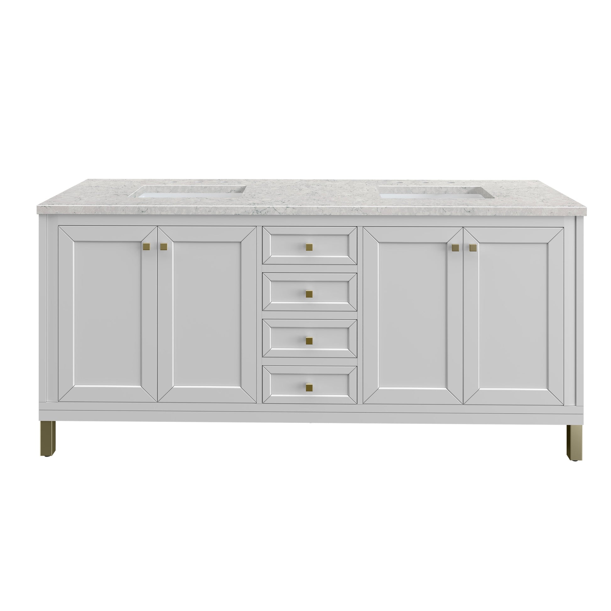 Glossy White / Eternal Jasmine Pearl - 3 Faucet Holes