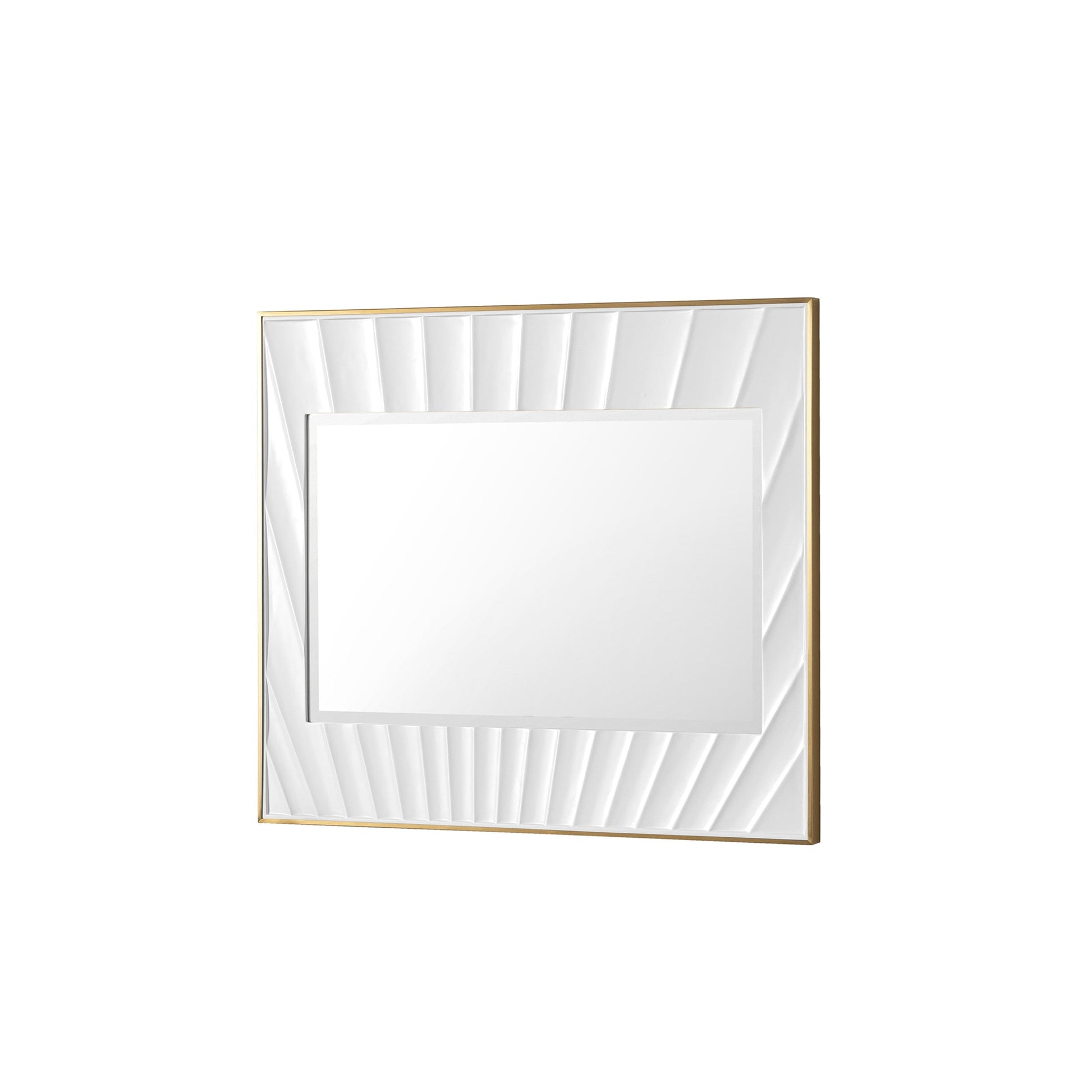 Matte White with Gold