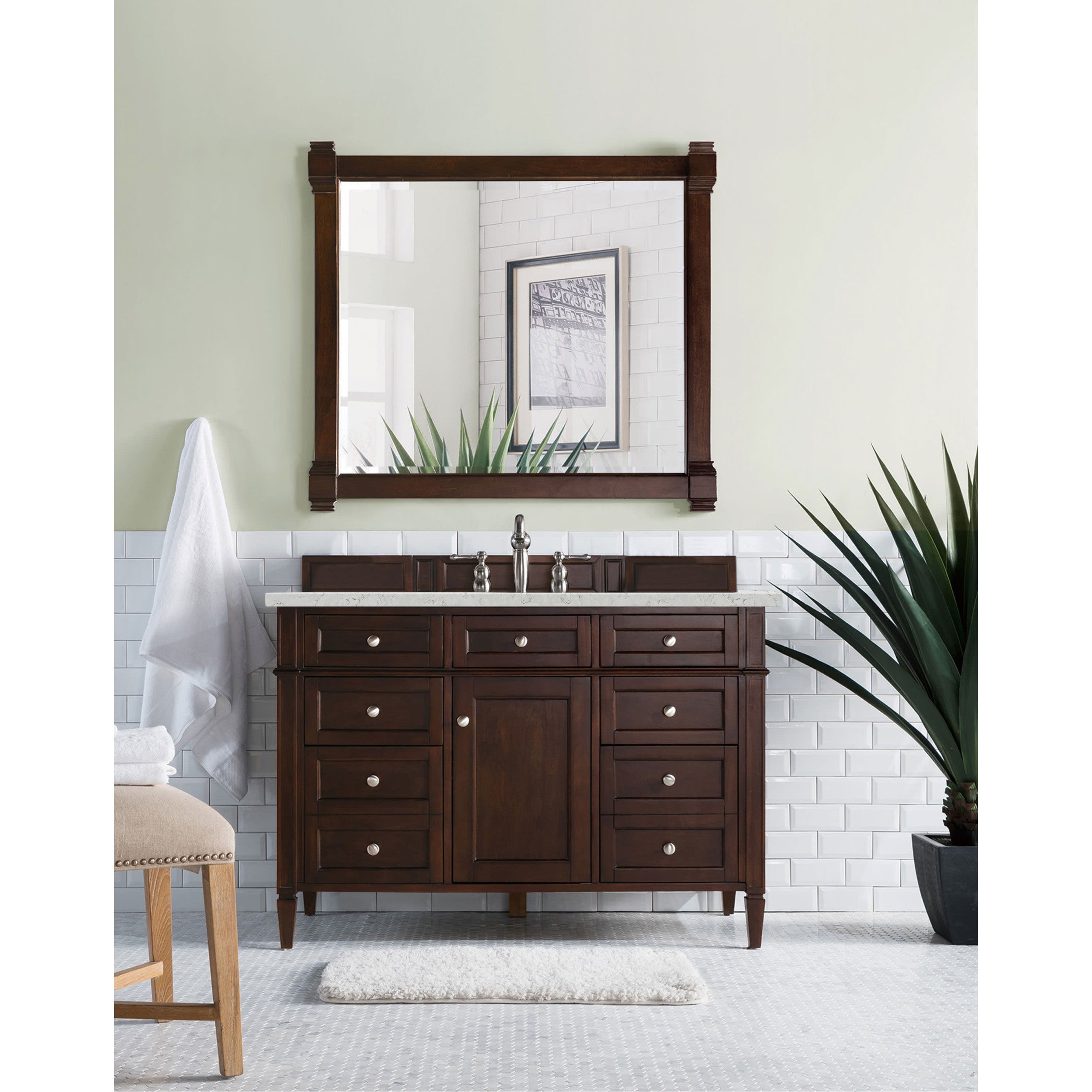Burnished Mahogany / Eternal Jasmine Pearl - 3 Faucet Holes
