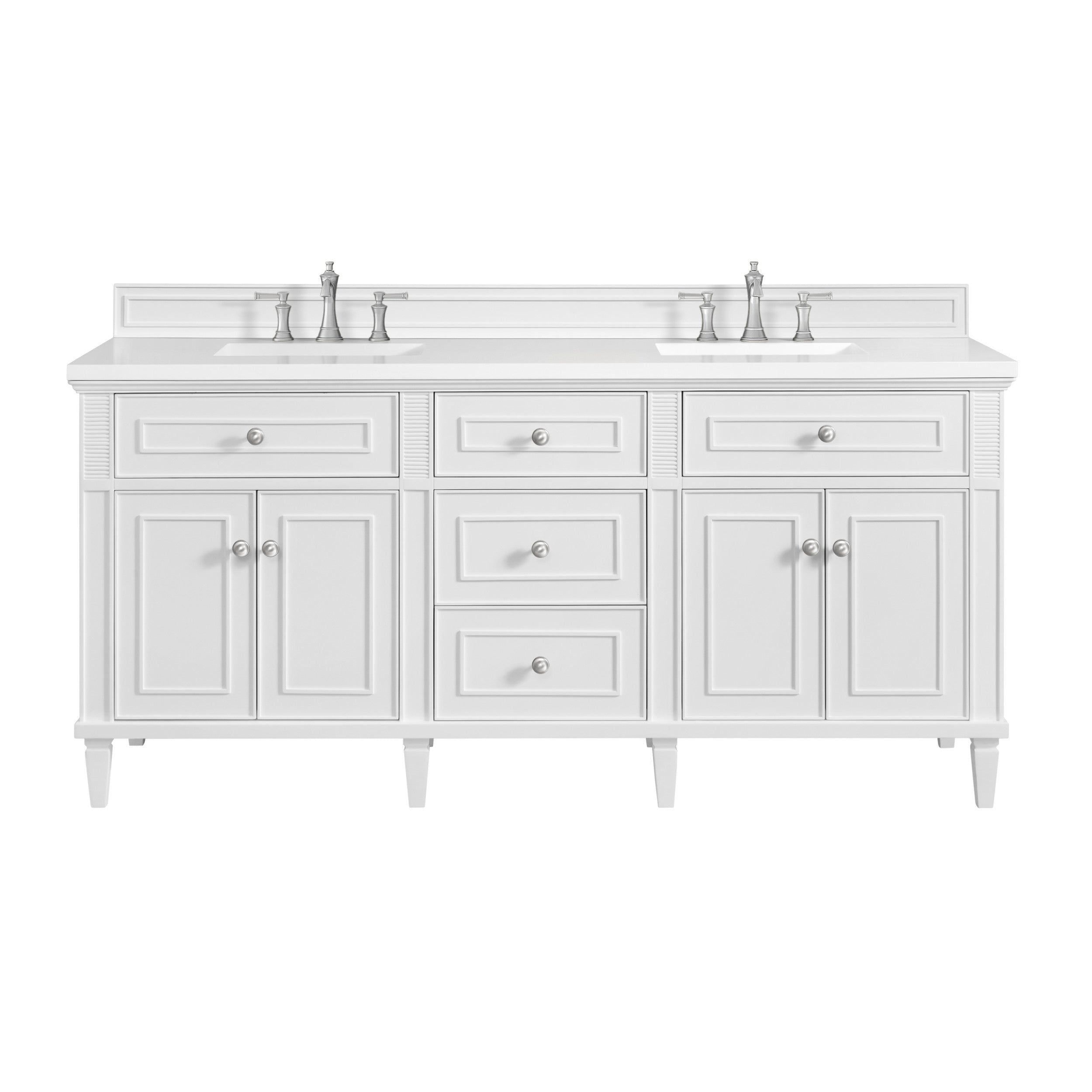 Bright White / White Zeus - 3 Faucet Holes