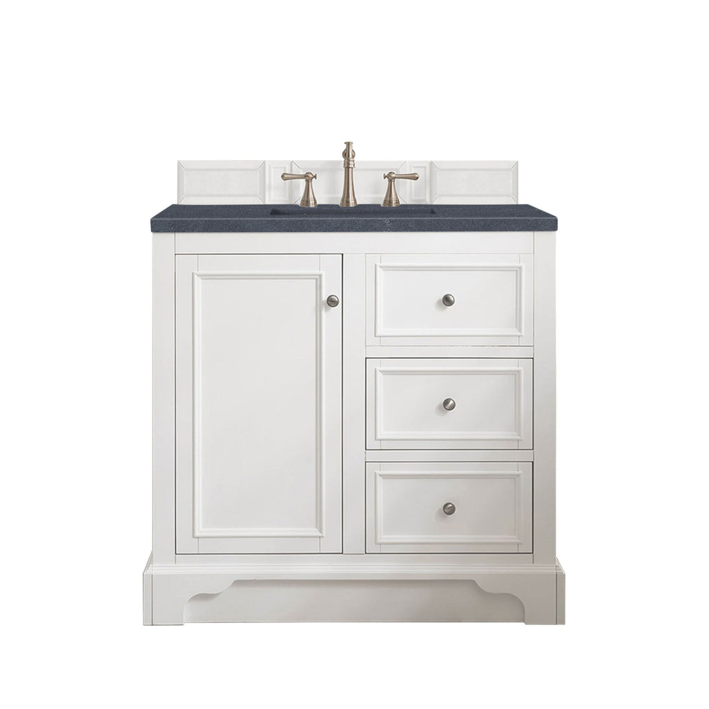 Bright White / Charcoal Soapstone - 3 Faucet Holes