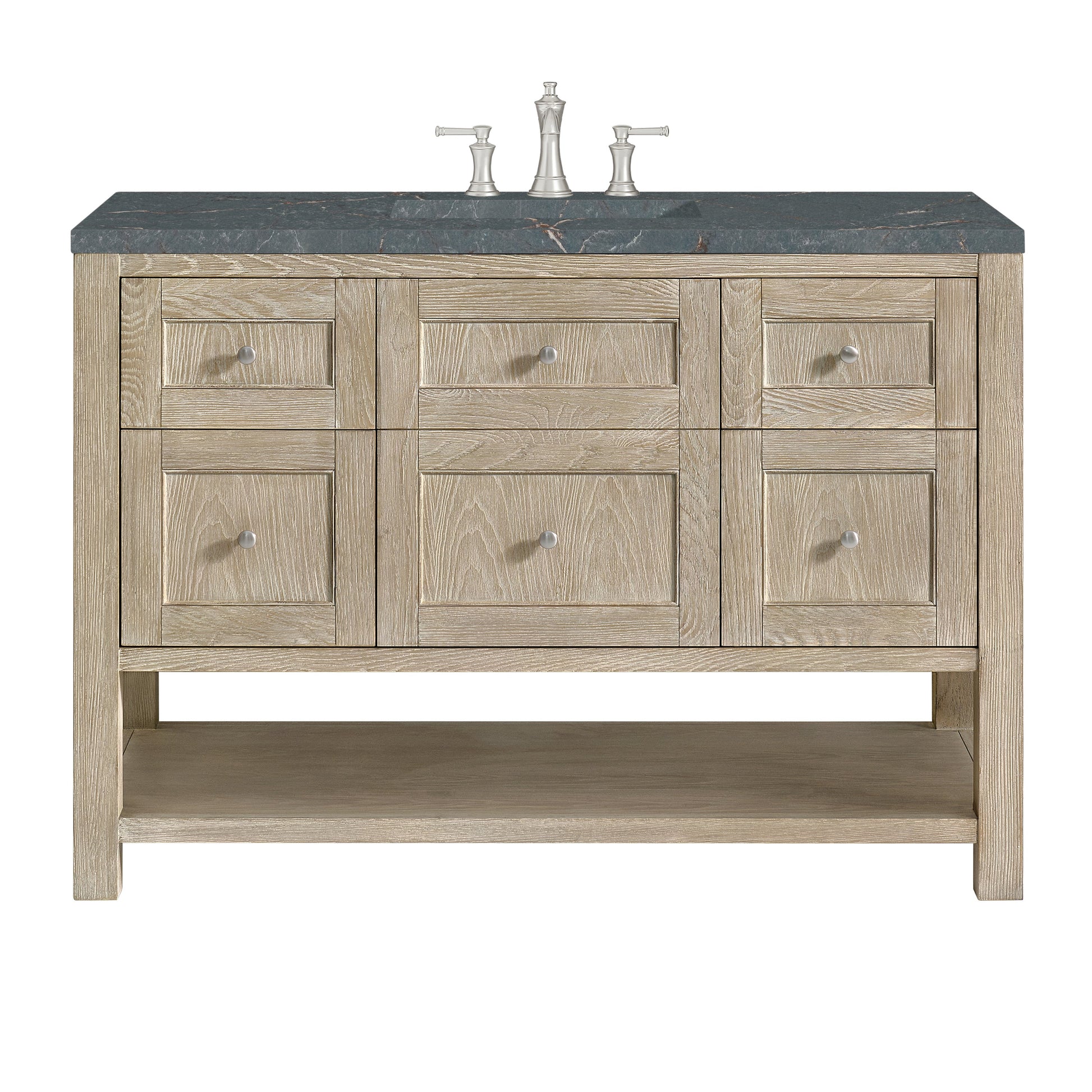 Whitewashed Oak / Parisien Bleu - 3 Faucet Holes