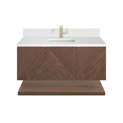 Chestnut / White Zeus - 1 Faucet Hole