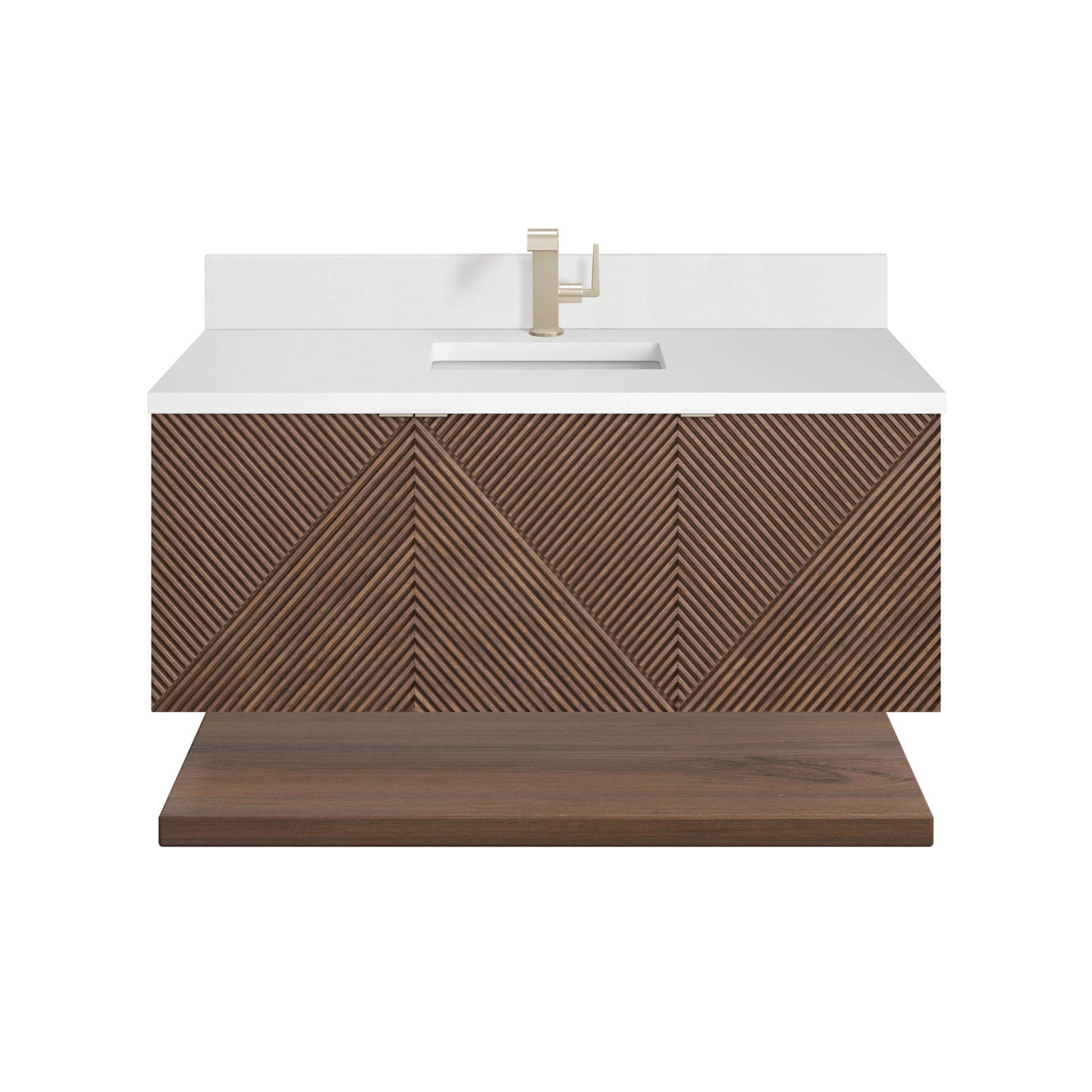 Chestnut / White Zeus - 1 Faucet Hole