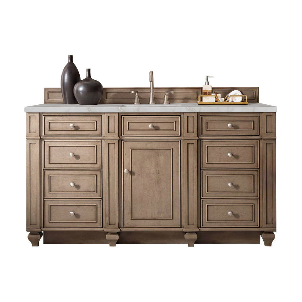 Whitewashed Walnut / Victorian Silver - 3 Faucet Holes