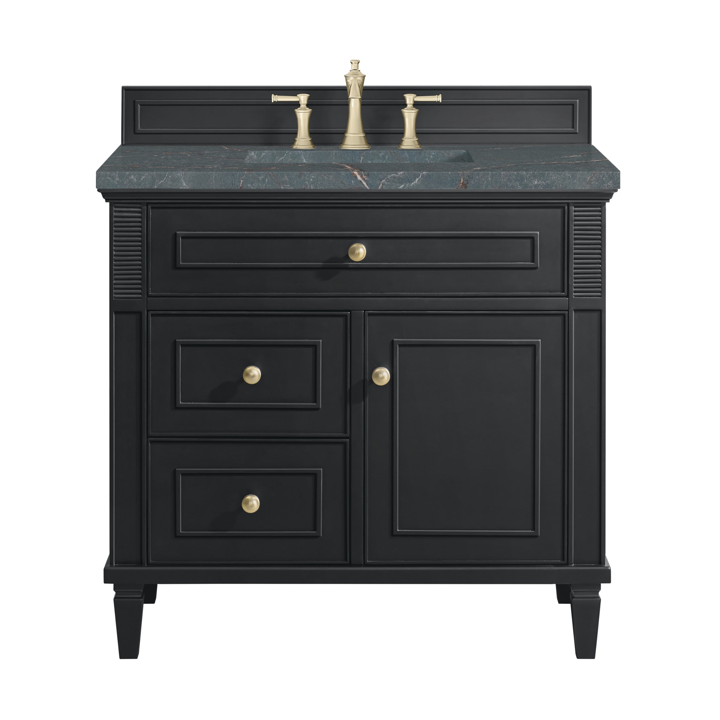 Black Onyx / Parisien Bleu - 3 Faucet Holes