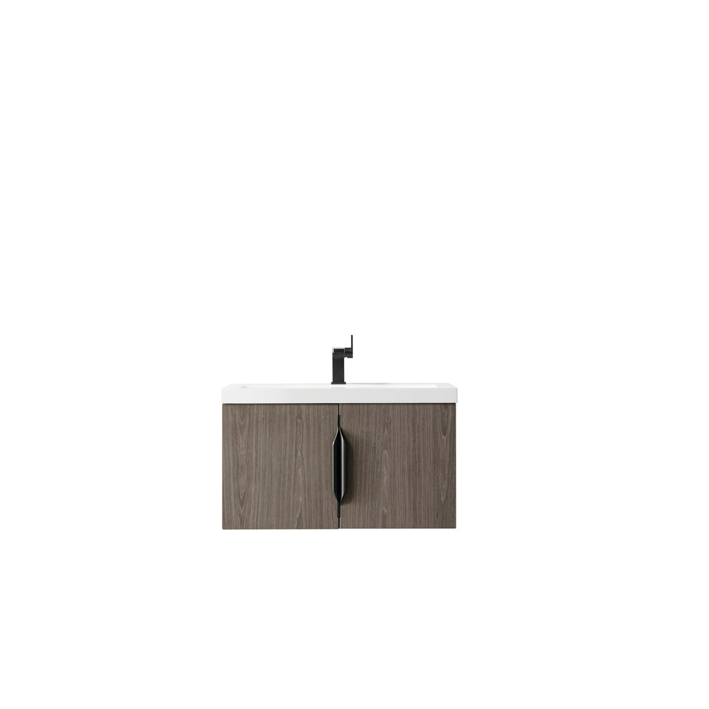 Ash Gray / White Glossy - 1 Faucet Hole