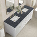 Bright White / Charcoal Soapstone - 3 Faucet Holes