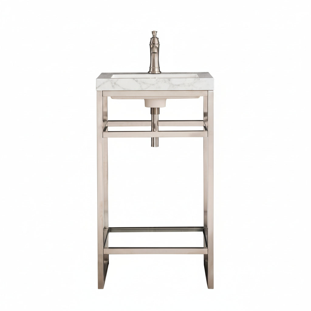 Brushed Nickel / No Cabinet