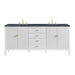 Bright White / Charcoal Soapstone - 3 Faucet Holes