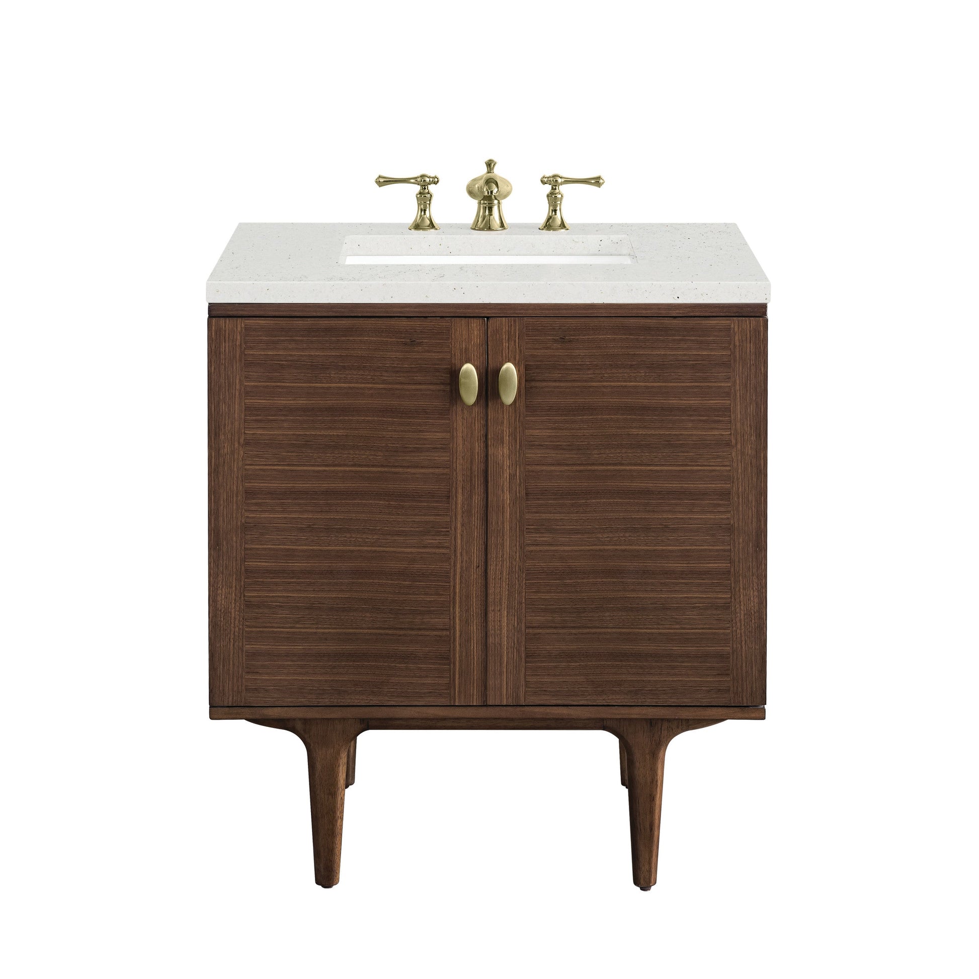 Mid-Century Walnut / Lime Delight - 3 Faucet Holes