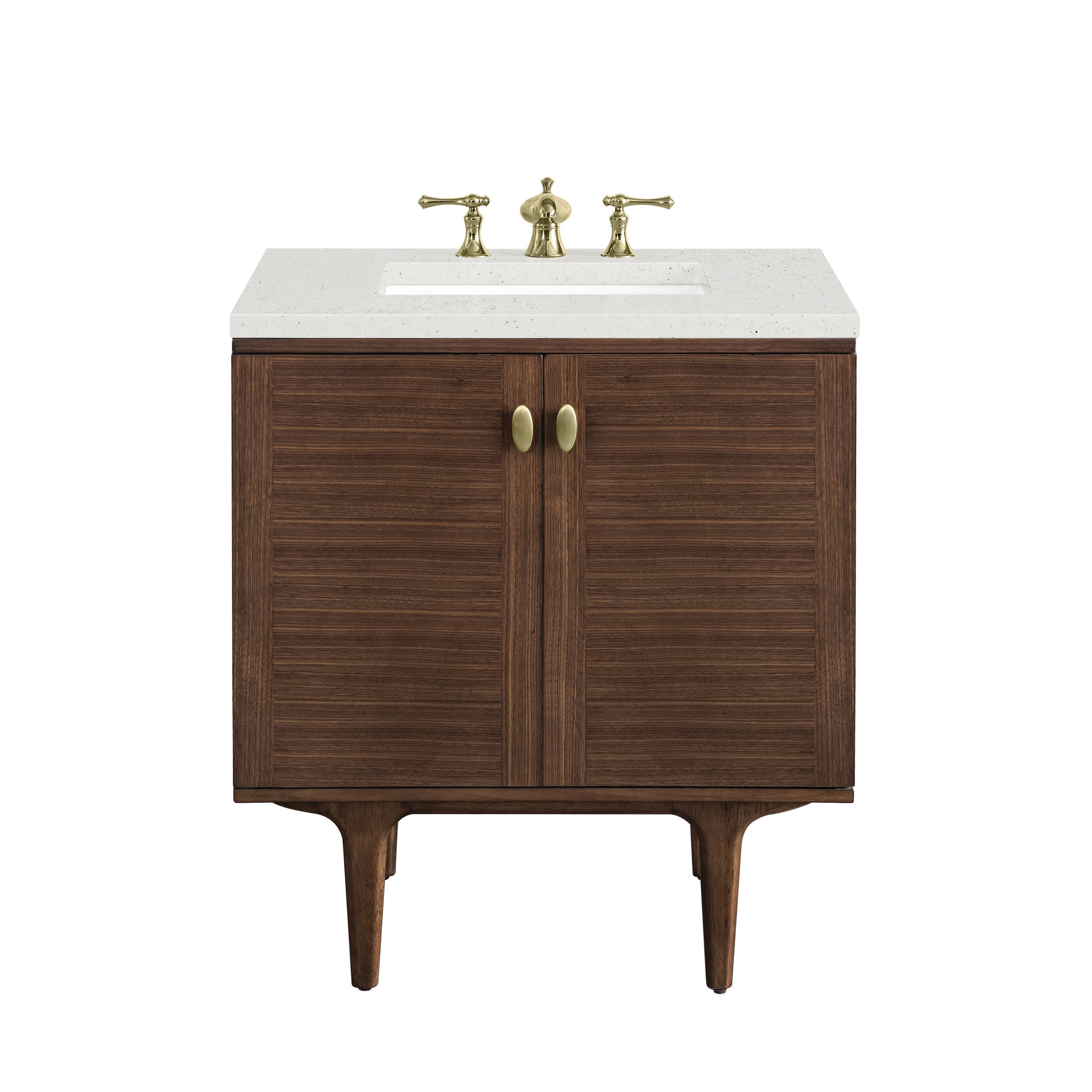 Mid-Century Walnut / Lime Delight - 3 Faucet Holes