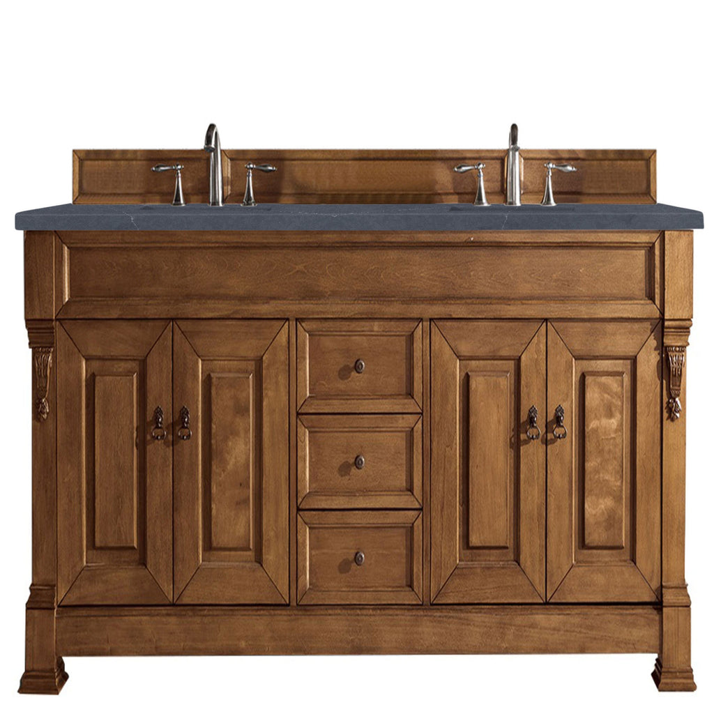 Country Oak / Charcoal Soapstone - 3 Faucet Holes