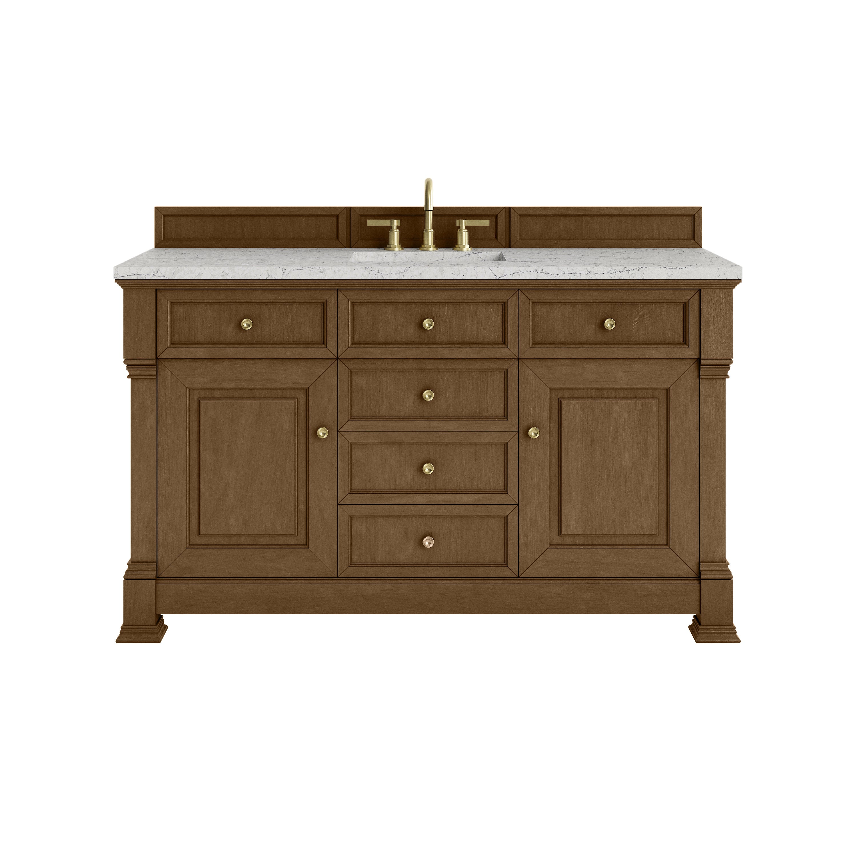 Honey Oak / Eternal Jasmine Pearl - 3 Faucet Holes