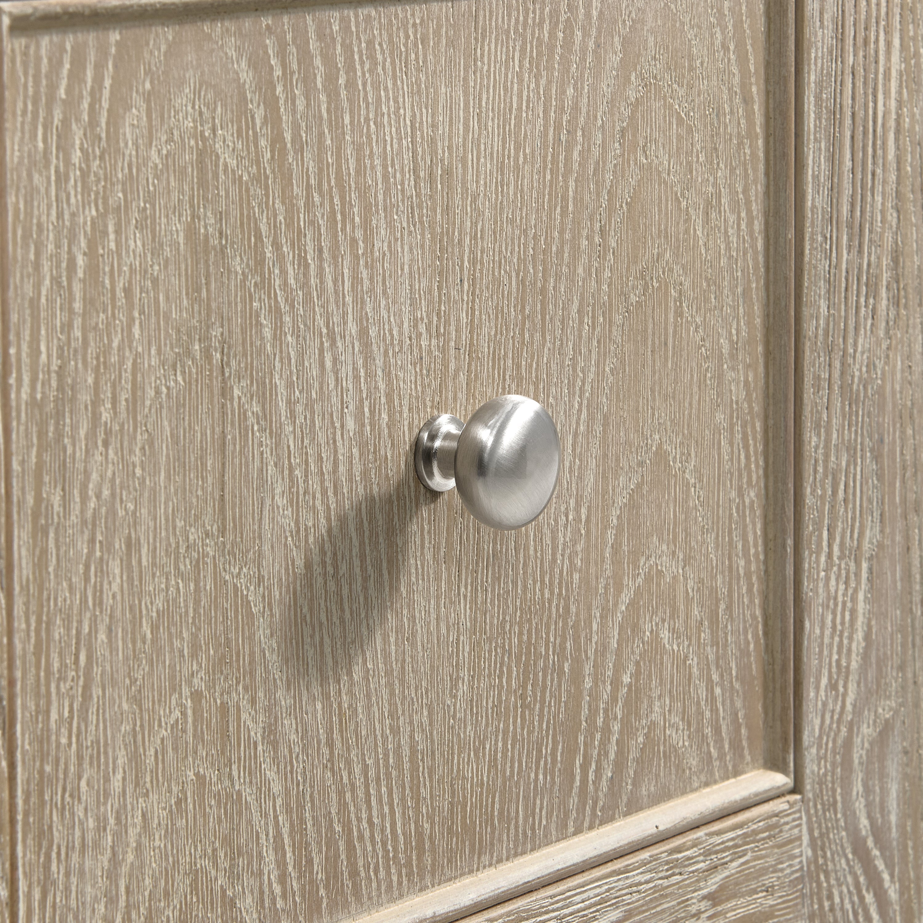 Whitewashed Oak / Victorian Silver - 3 Faucet Holes