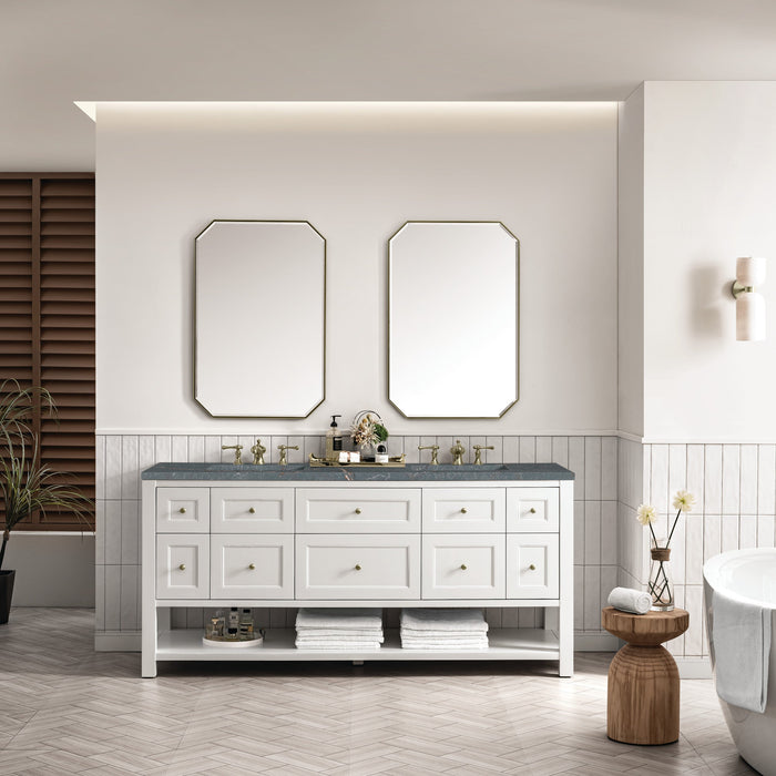 Bright White / Parisien Bleu - 3 Faucet Holes