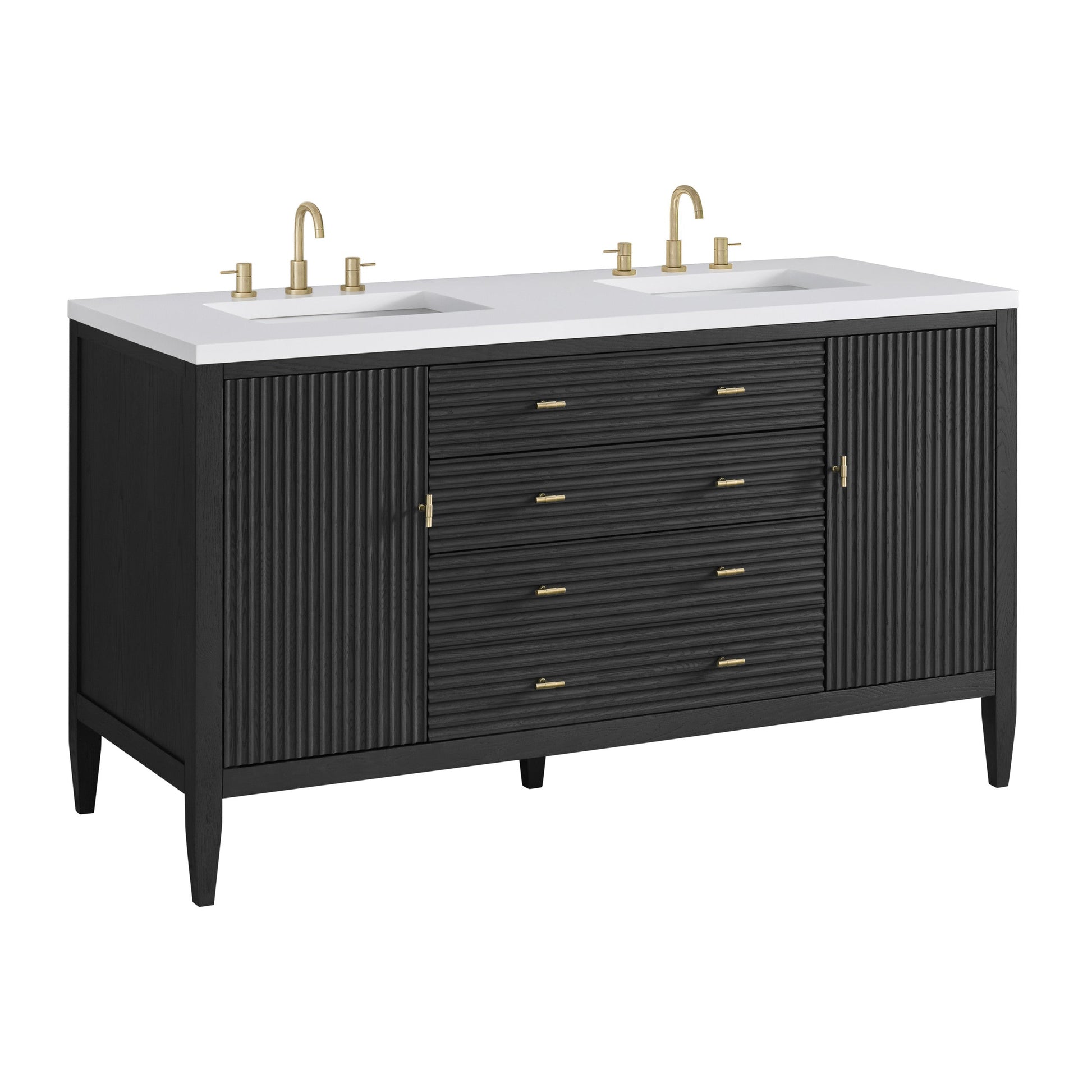 Carbon Oak / White Zeus - 3 Faucet Holes