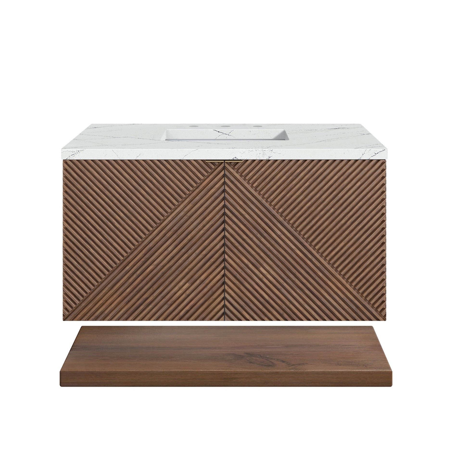 Chestnut / Ethereal Noctis - 3 Faucet Holes
