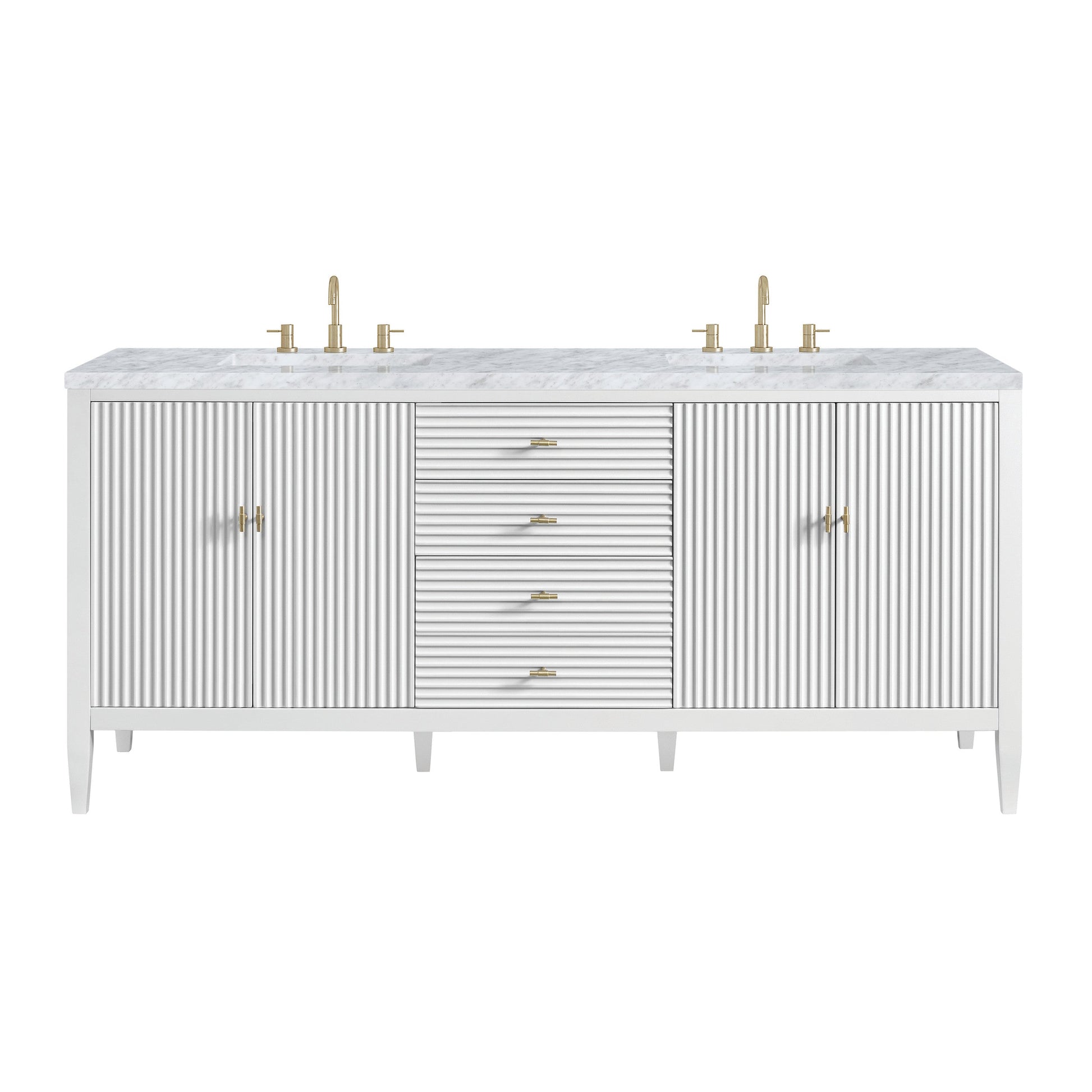 Bright White / Carrara White - 3 Faucet Holes