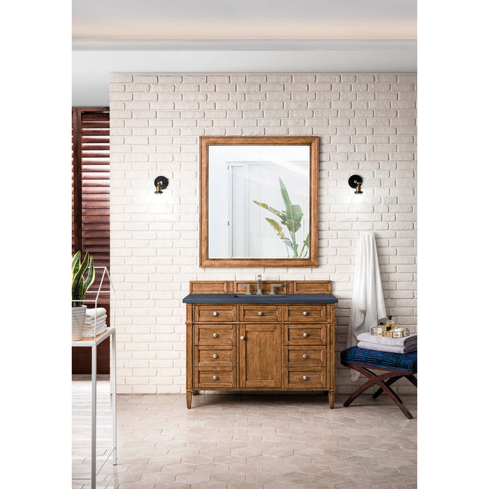 Saddle Brown / Charcoal Soapstone - 3 Faucet Holes