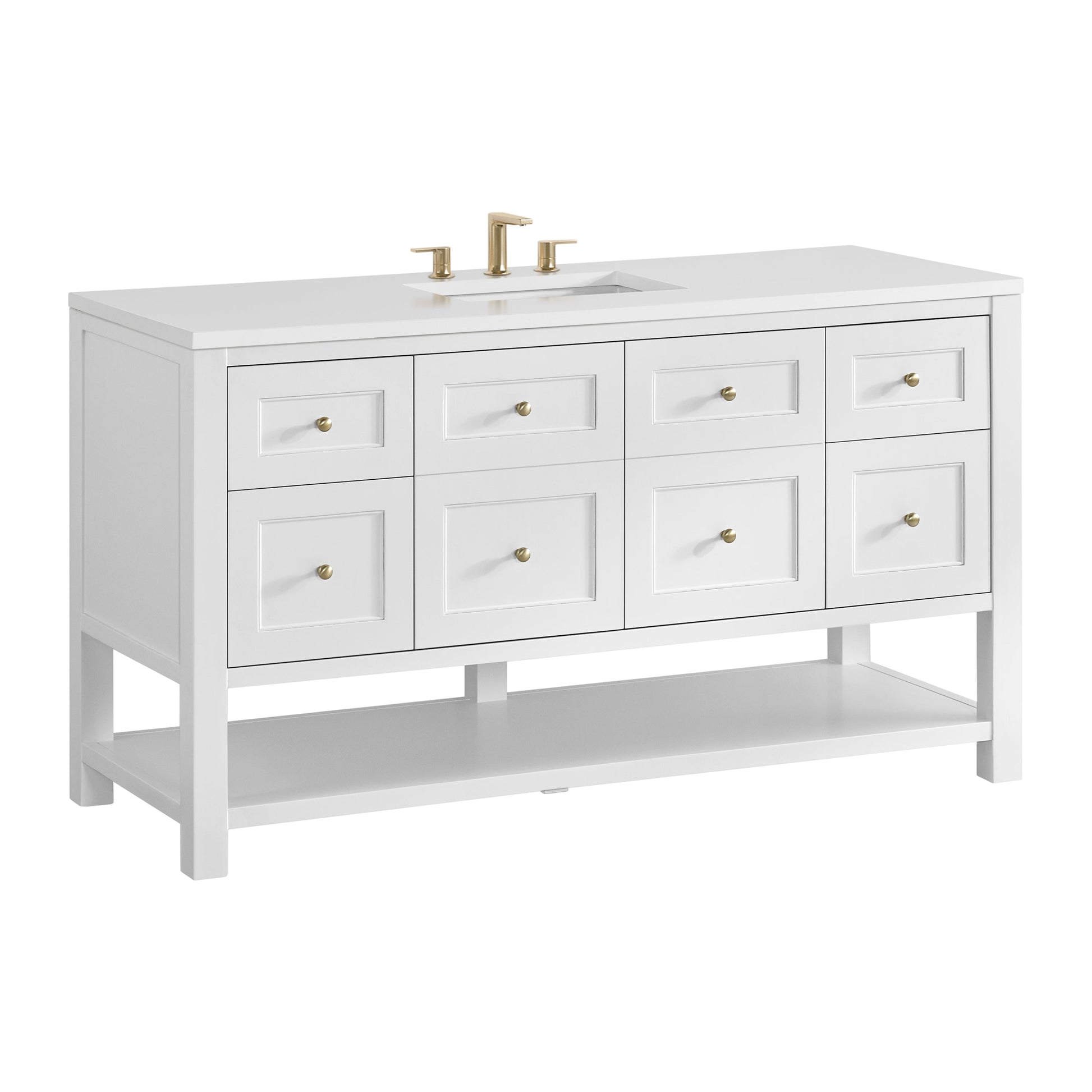 Bright White / White Zeus - 3 Faucet Holes