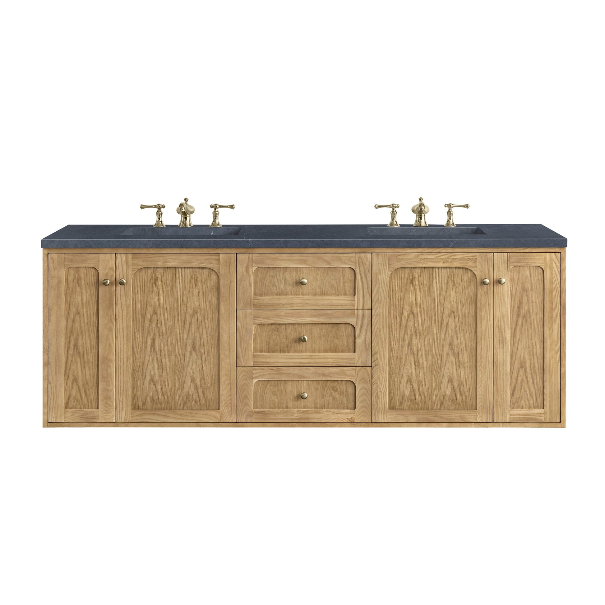 Light Natural Oak / Charcoal Soapstone - 3 Faucet Holes