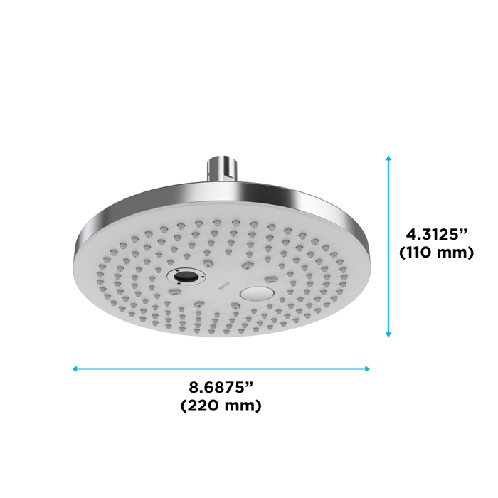 Toto G Series 2.5 GPM Two Spray Function 8.5" Round Showerhead with Comfort Wave and Warm Spa