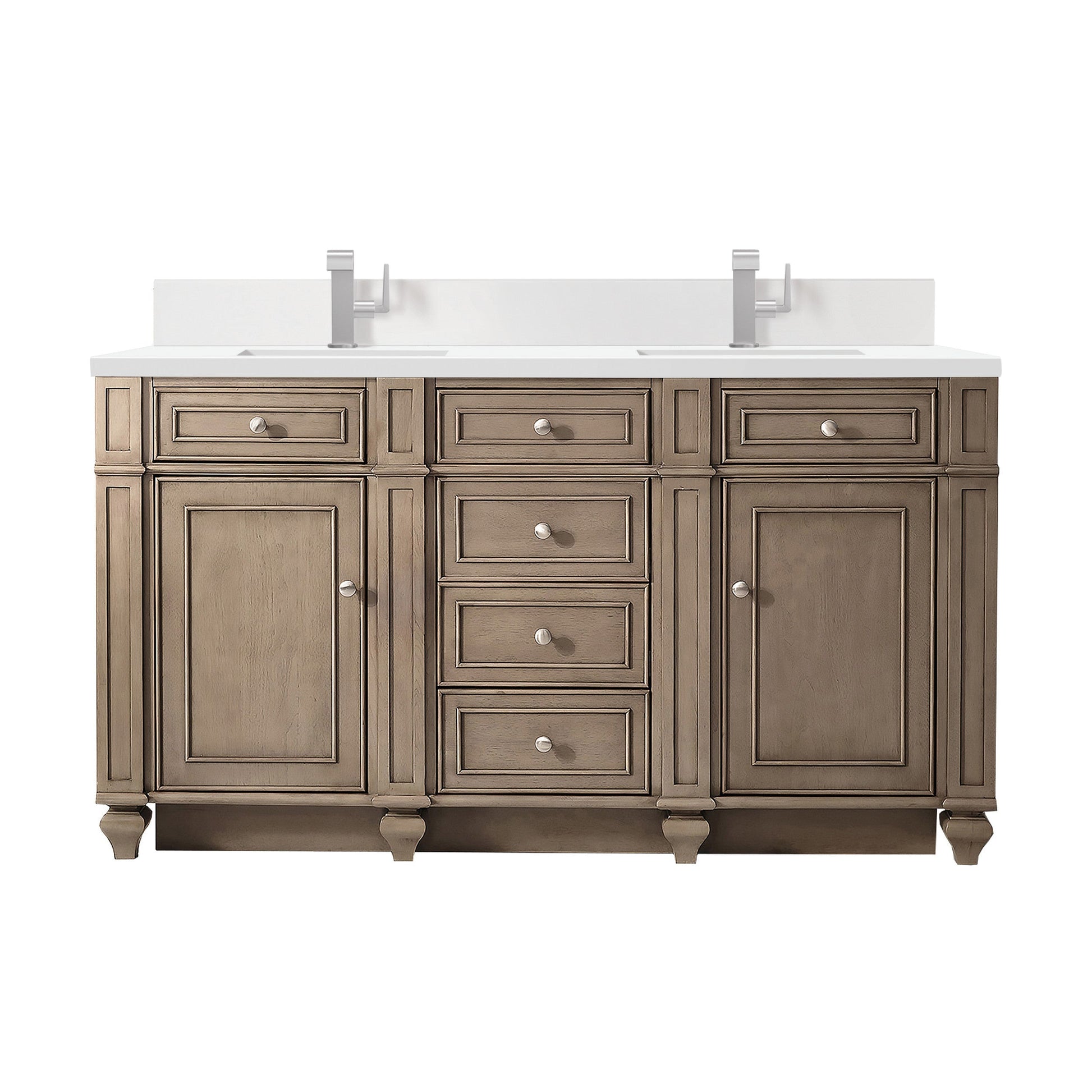 Whitewashed Walnut / White Zeus - 1 Faucet Hole