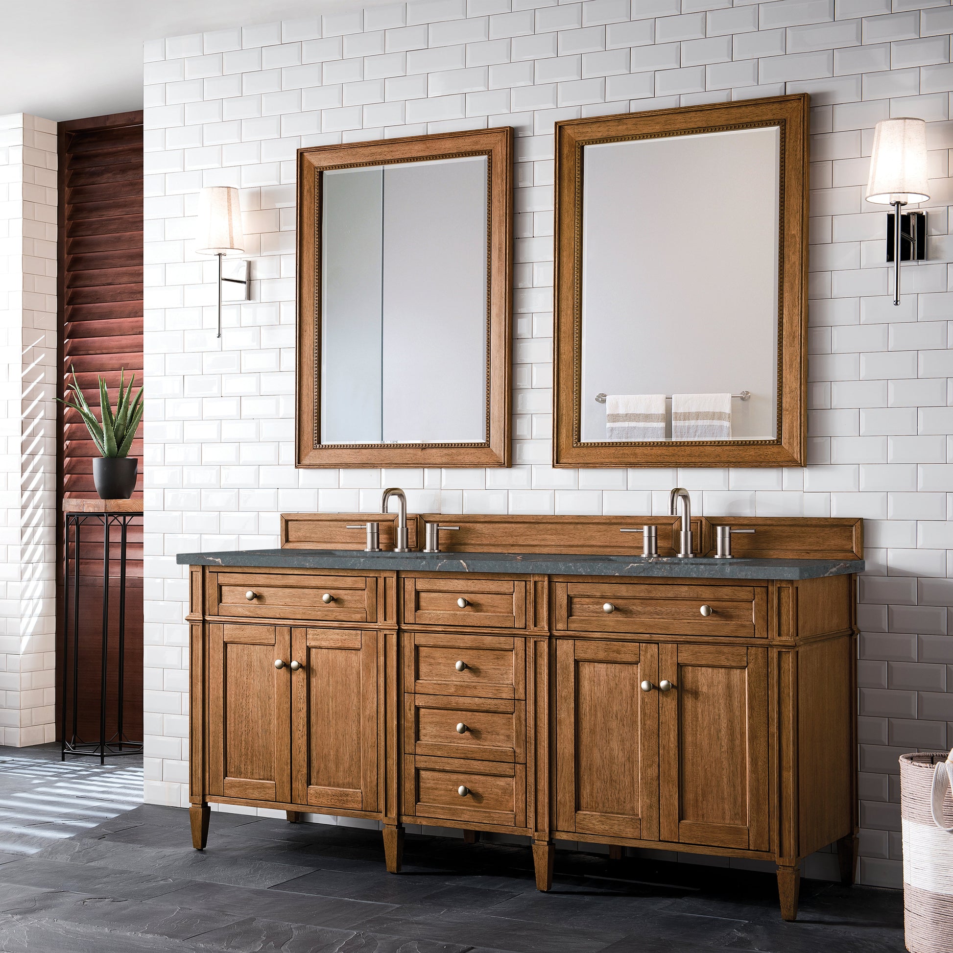 Saddle Brown / Parisien Bleu - 3 Faucet Holes
