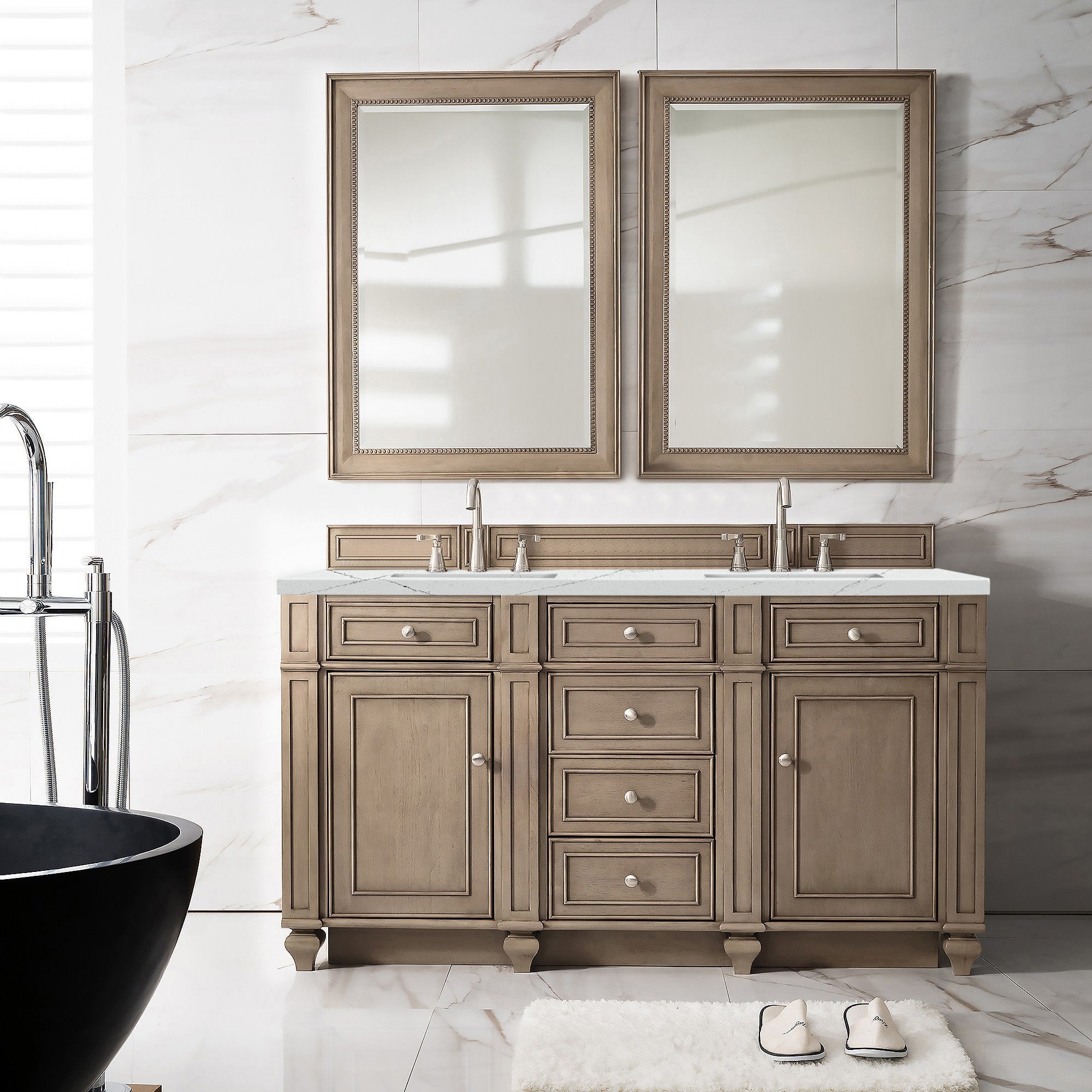 Whitewashed Walnut / Ethereal Noctis - 3 Faucet Holes