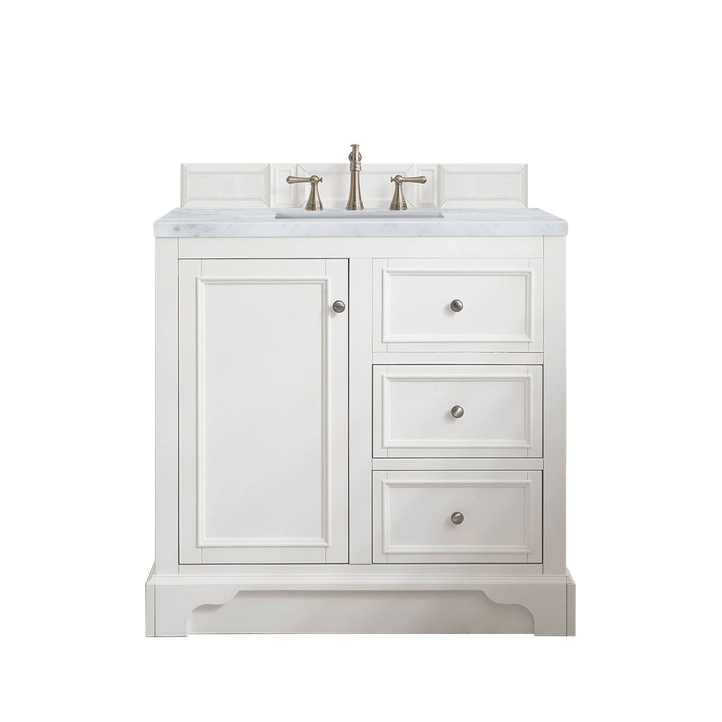 Bright White / Carrara White - 3 Faucet Holes