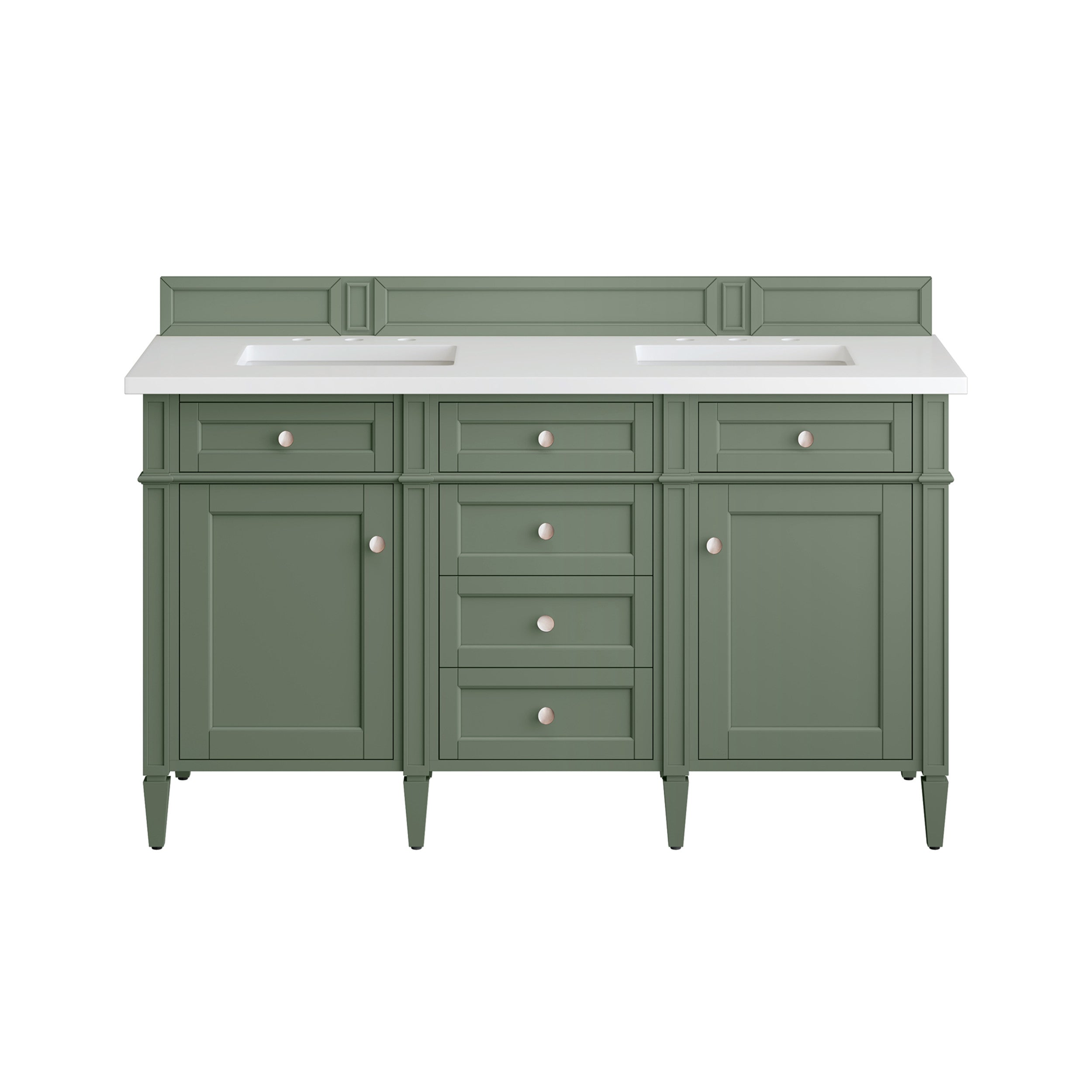 Smokey Celadon / White Zeus - 3 Faucet Holes