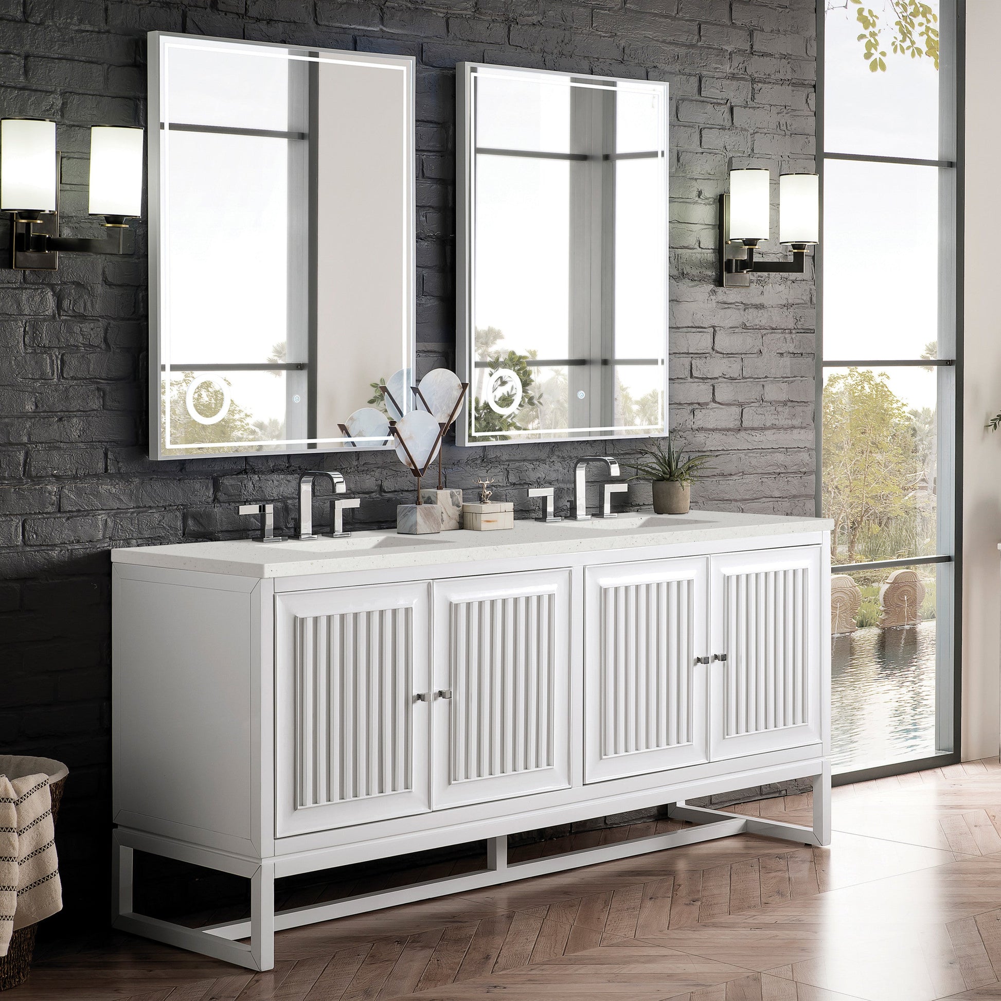Glossy White / Lime Delight - 3 Faucet Holes